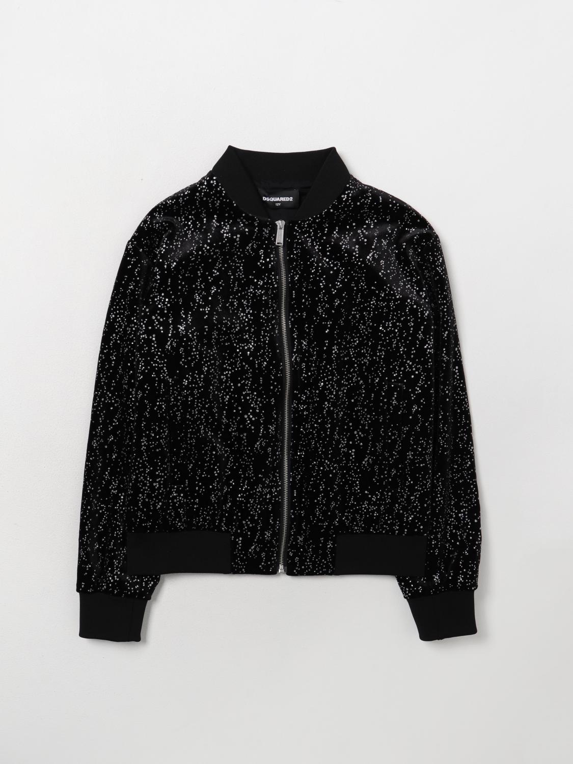 DSQUARED2 JACKET: Jacket kids Dsquared2 Junior, Black - Img 1