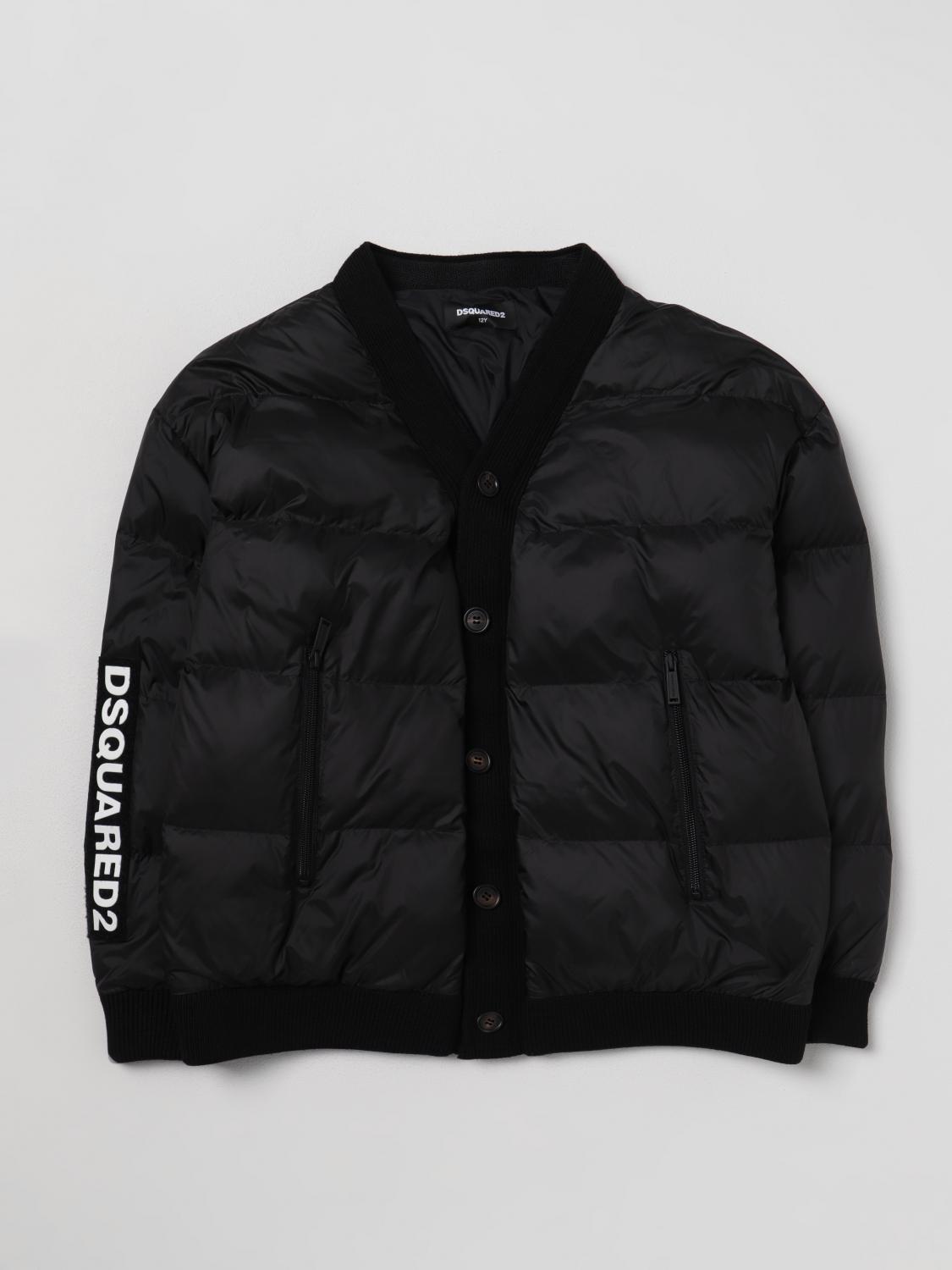 DSQUARED2 JACKE: Jacke kinder Dsquared2 Junior, Schwarz - Img 1