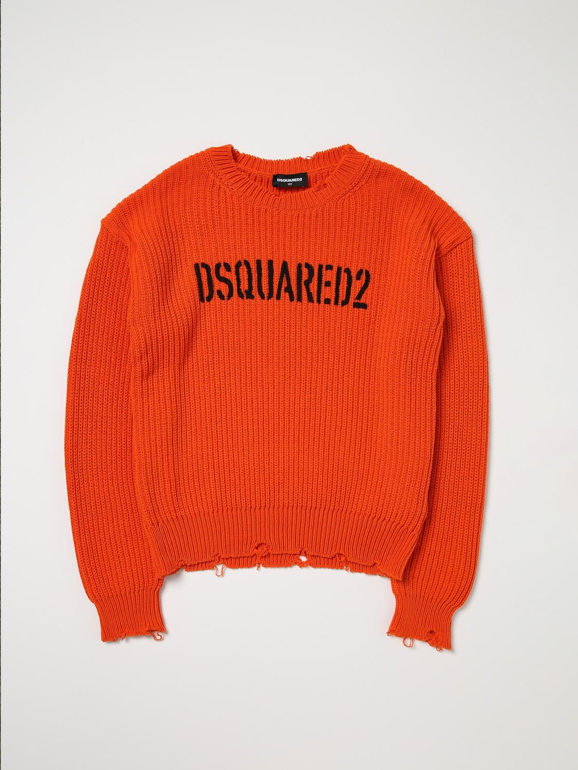 DSQUARED2 PULL: Pull enfant Dsquared2 Junior, Orange - Img 1