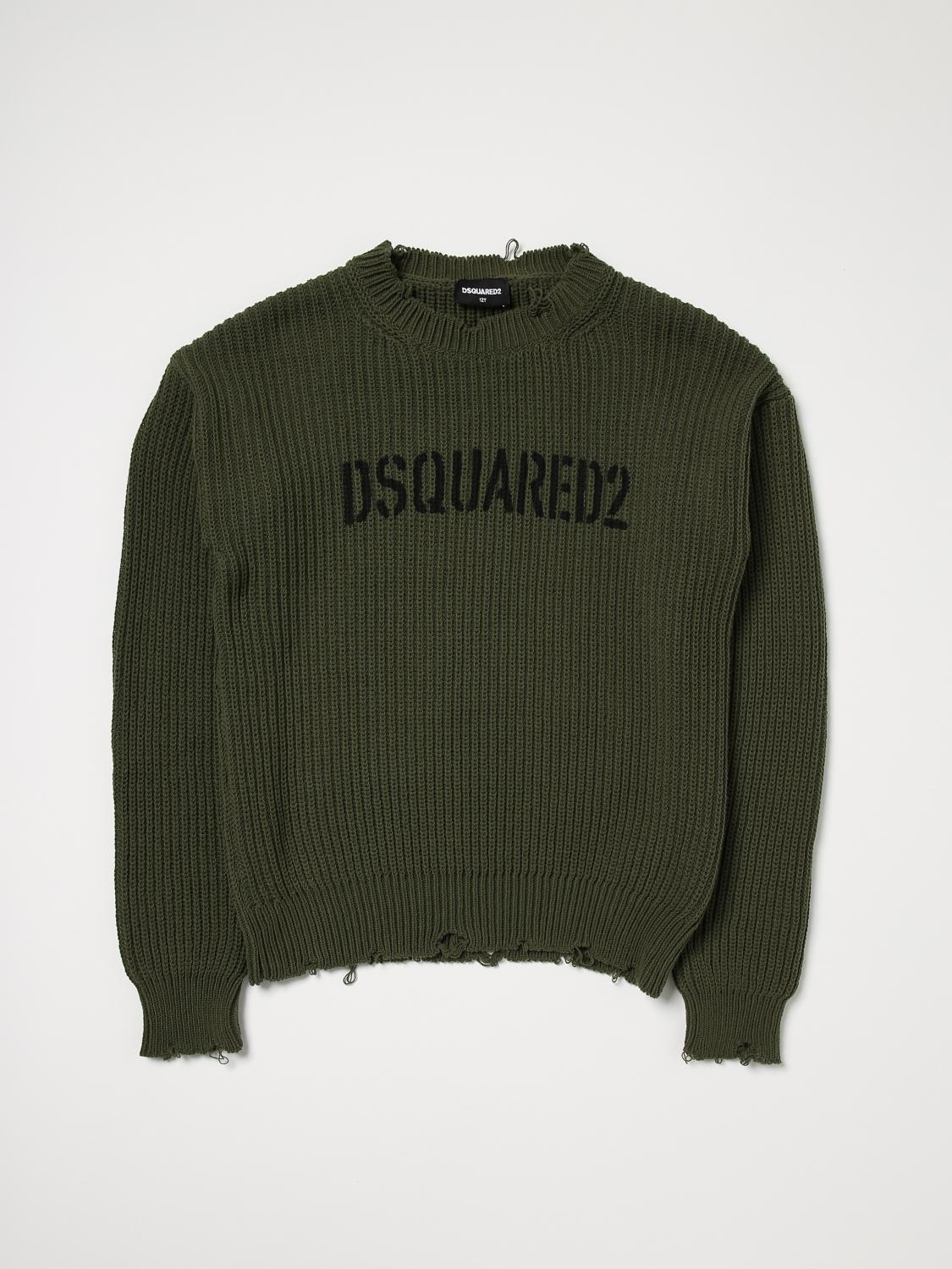 DSQUARED2 PULLOVER: Pullover kinder Dsquared2 Junior, Military - Img 1
