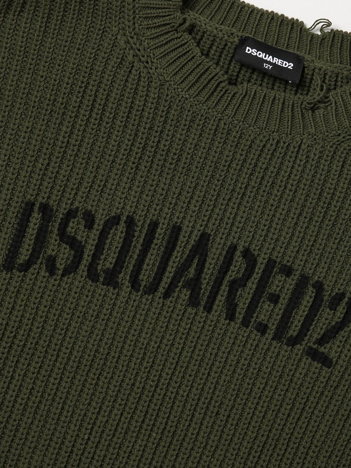 DSQUARED2 PULLOVER: Pullover kinder Dsquared2 Junior, Military - Img 3