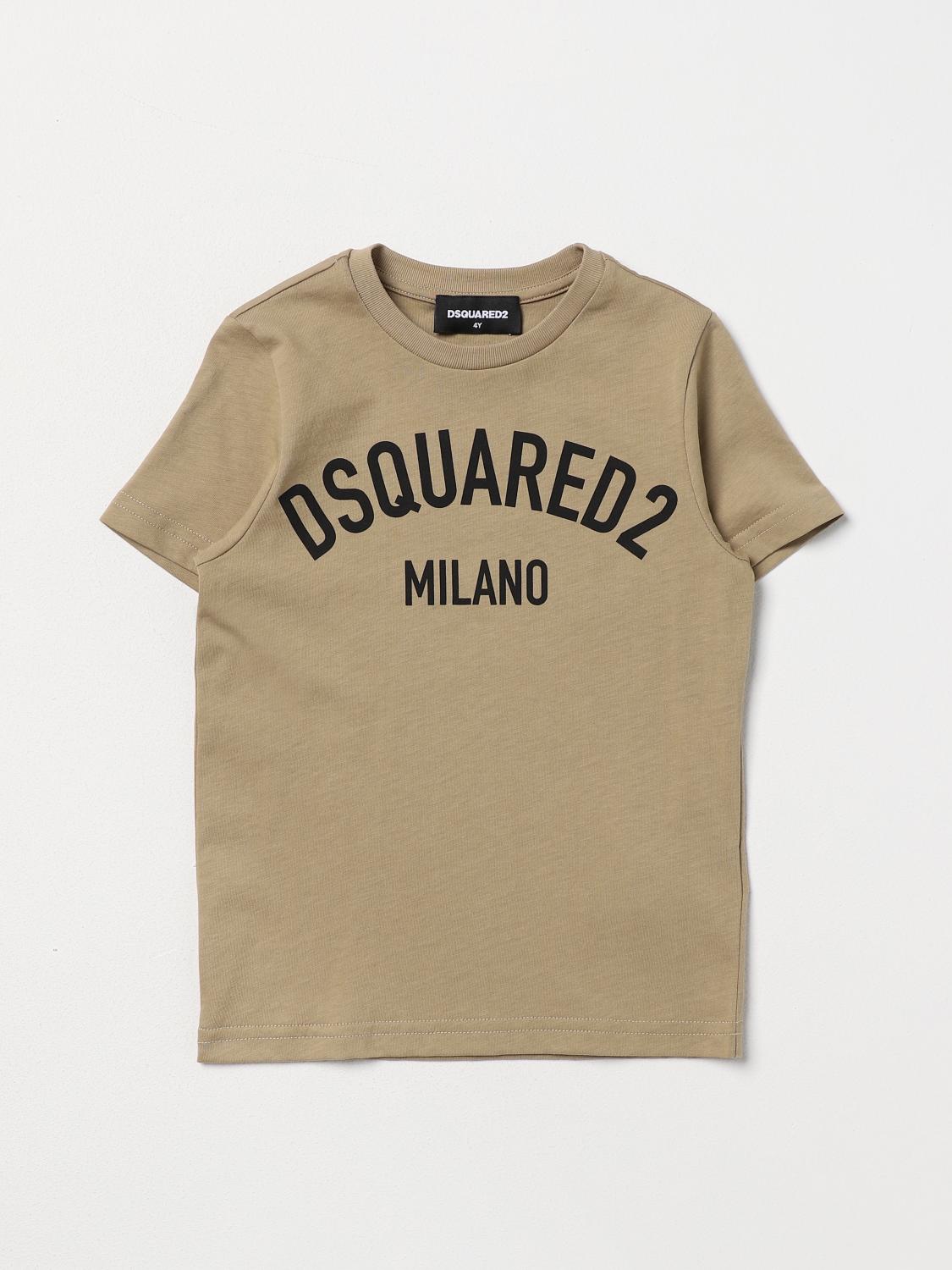 DSQUARED2 CAMISETA: Camiseta niños Dsquared2 Junior, Beige - Img 1