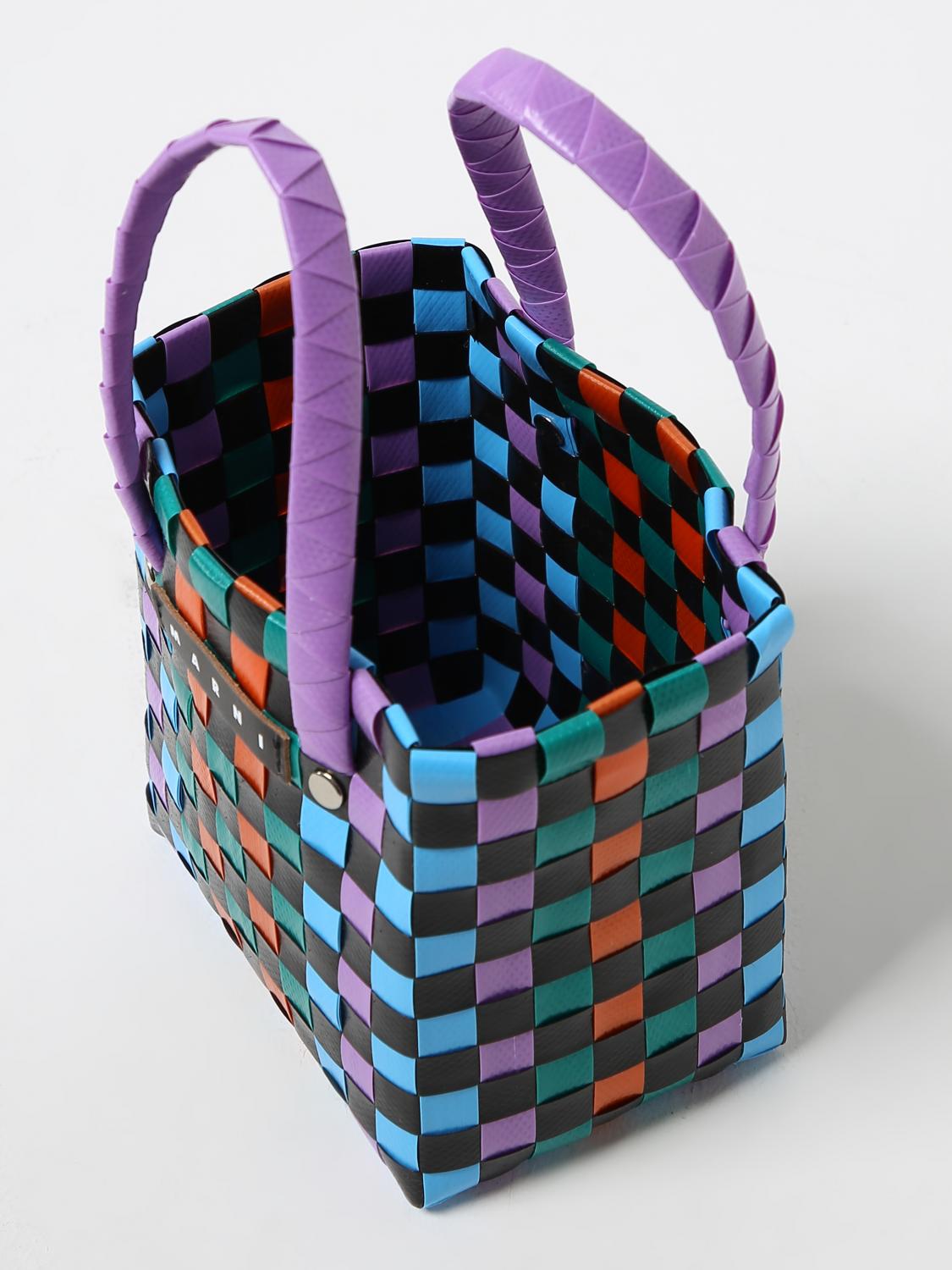 MARNI CLUTCH: Marni bag in woven polypropylene, Fa01 - Img 4