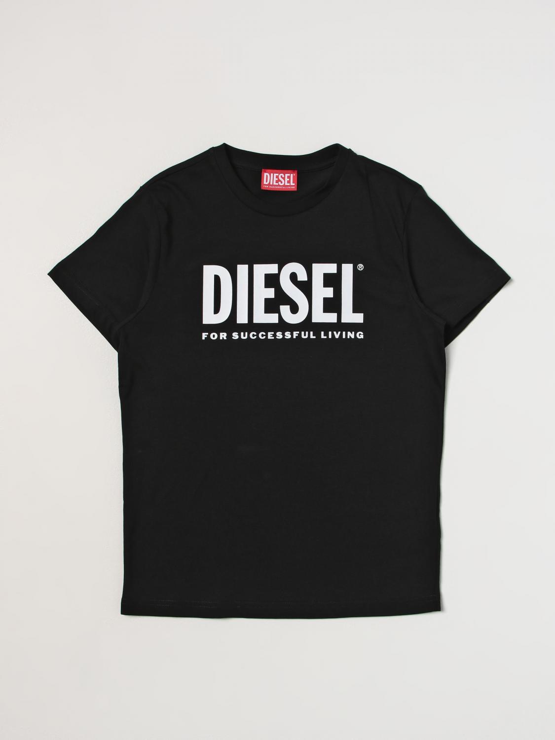 DIESEL T-SHIRT: T-shirt kinder Diesel, Schwarz - Img 1
