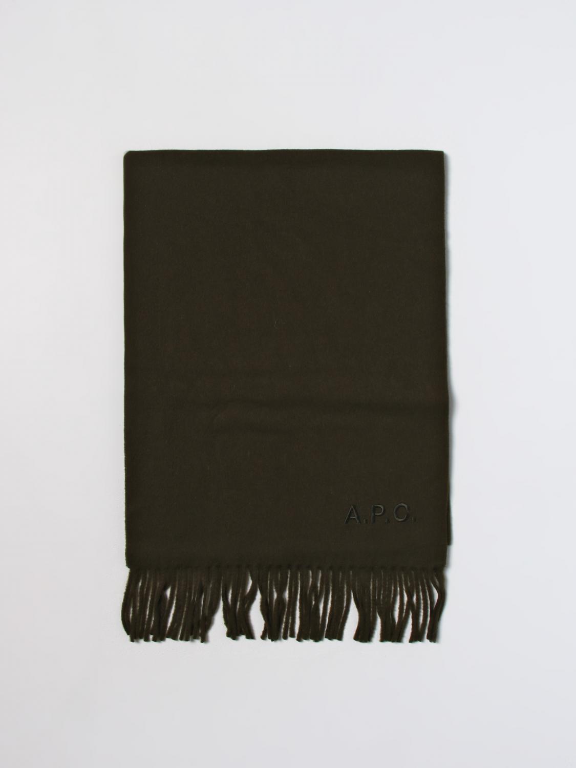 A.P.C. SCIARPA: Sciarpa Ambroise A.P.C. in lana vergine, Verde - Img 1