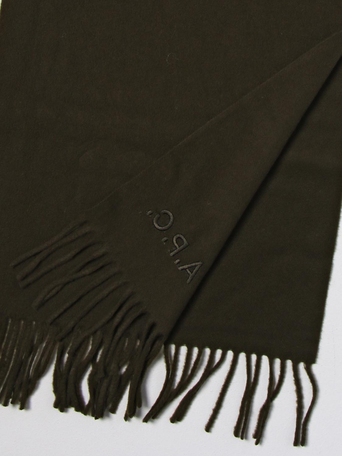 A.P.C. SCIARPA: Sciarpa Ambroise A.P.C. in lana vergine, Verde - Img 3