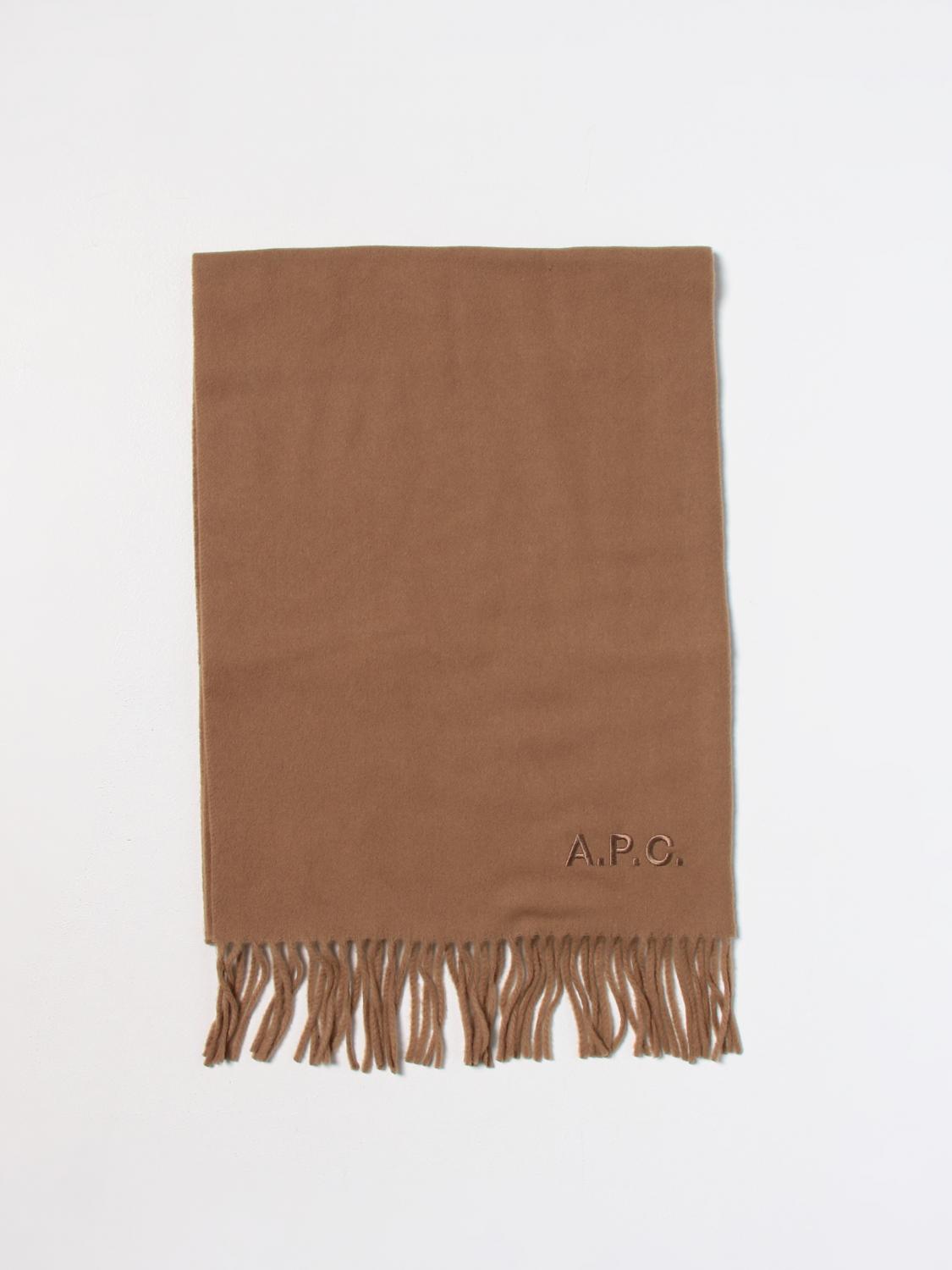 A.P.C. SCIARPA: Sciarpa Ambroise A.P.C. in lana vergine, Cammello - Img 1
