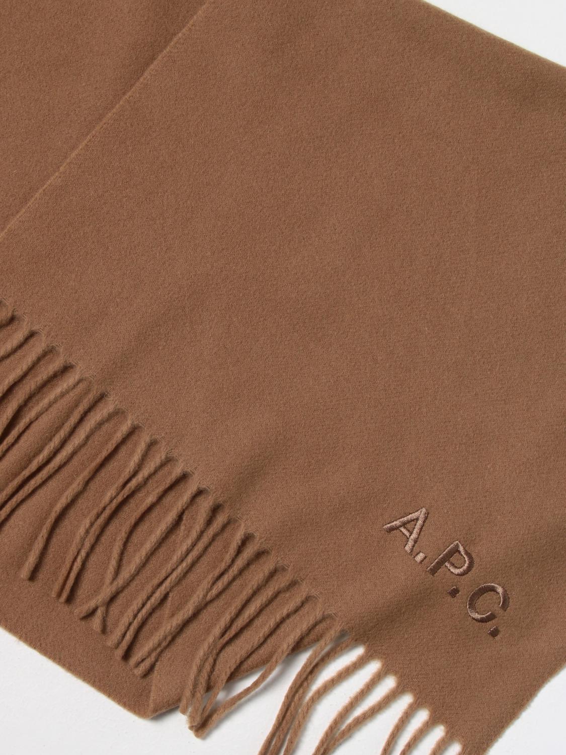 A.P.C. SCIARPA: Sciarpa Ambroise A.P.C. in lana vergine, Cammello - Img 3