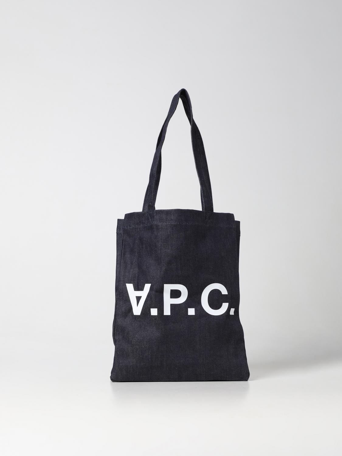 A.P.C. BORSA: Borsa Laure A.P.C. in denim, Blue - Img 1