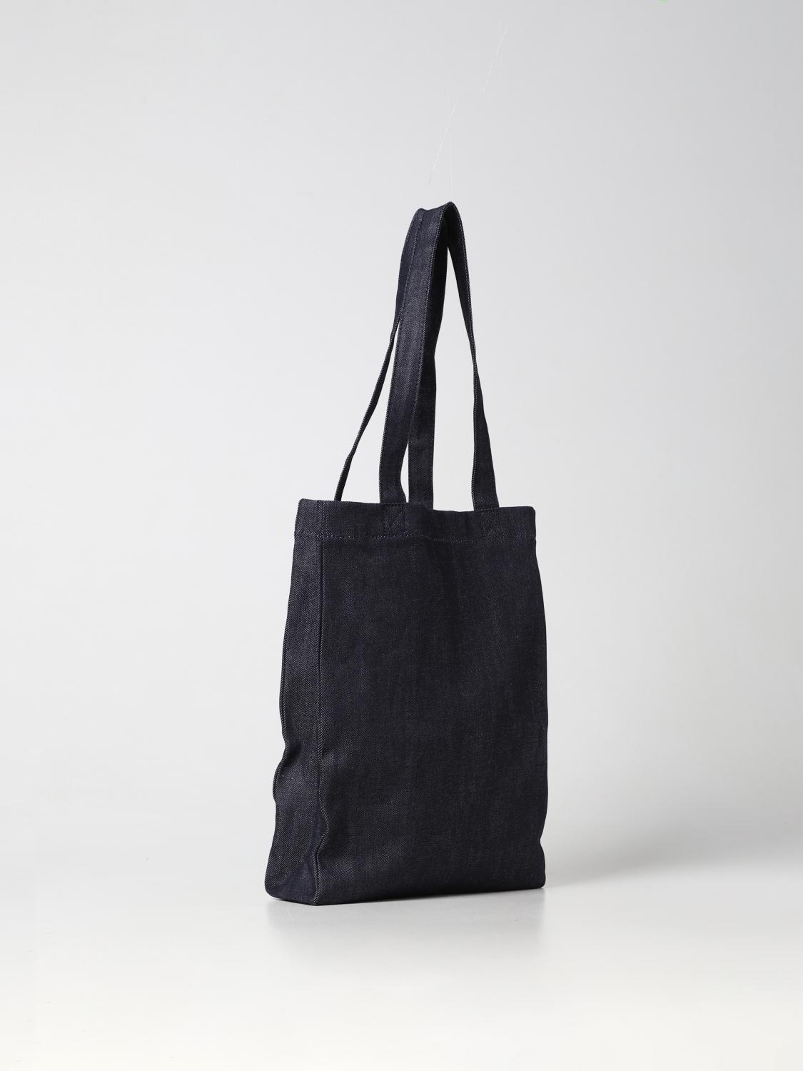 A.P.C. BORSA: Borsa Laure A.P.C. in denim, Blue - Img 2