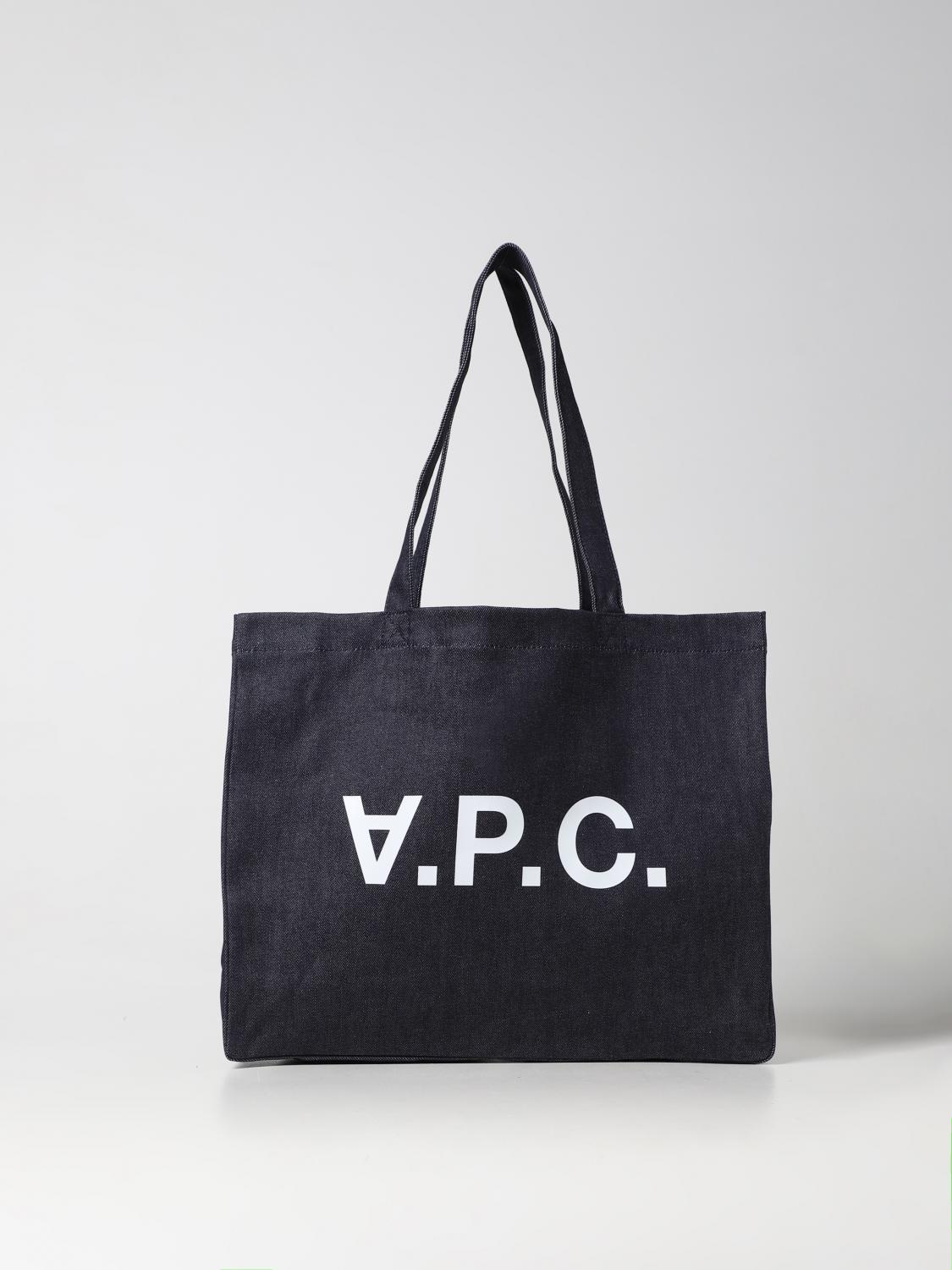 A.P.C. BORSA: Borsa Laure A.P.C. in denim, Blue - Img 1