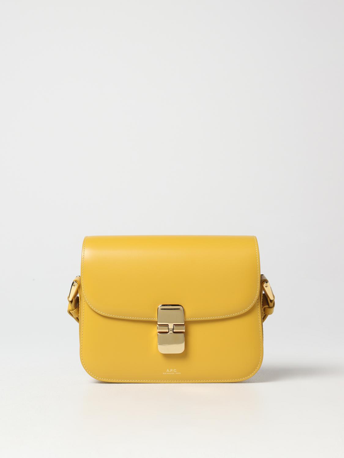 A.P.C. MINI BOLSO: Bolso de hombro mujer A.P.C., Amarillo - Img 1