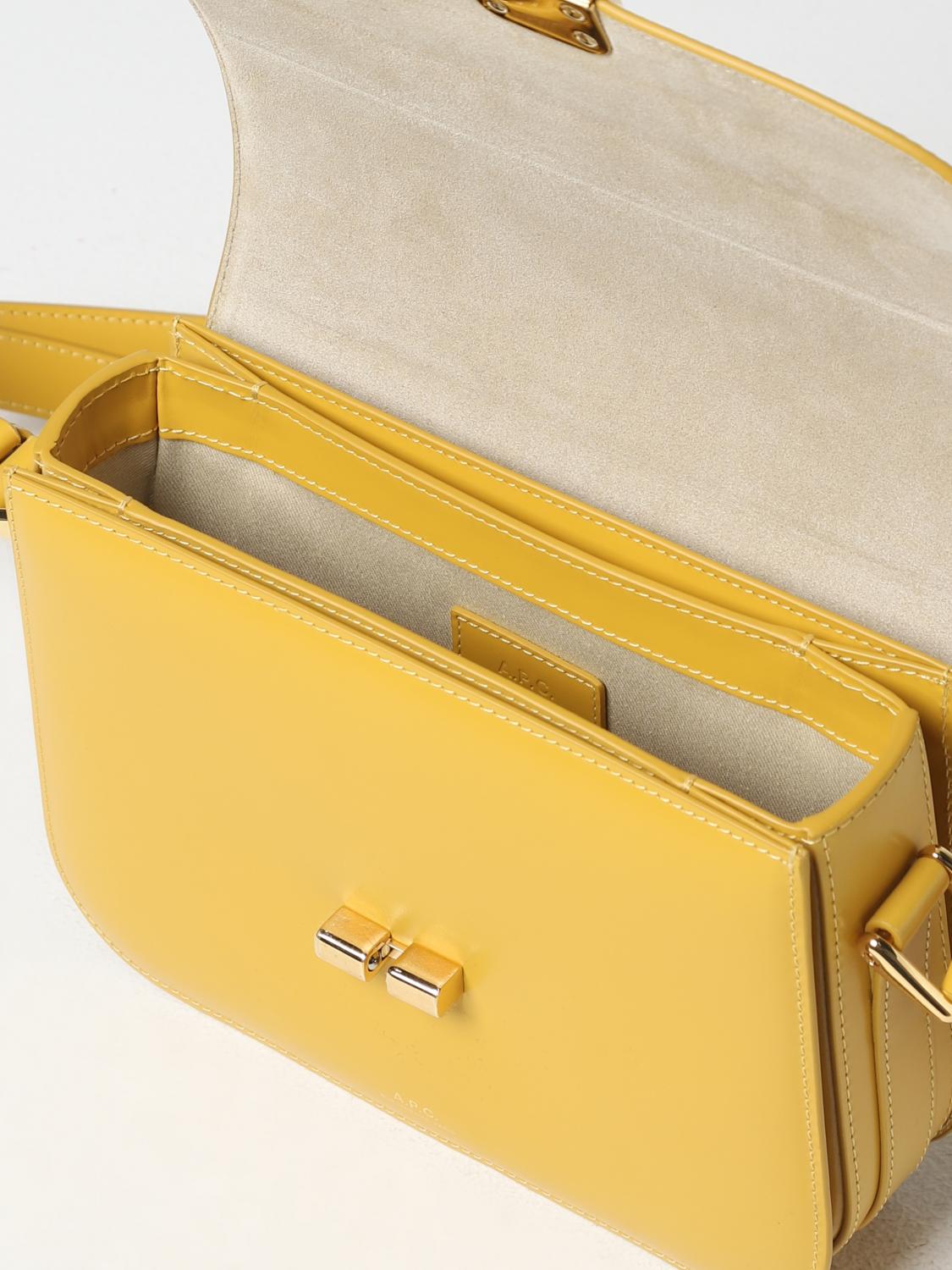 A.P.C. MINI BOLSO: Bolso de hombro mujer A.P.C., Amarillo - Img 3