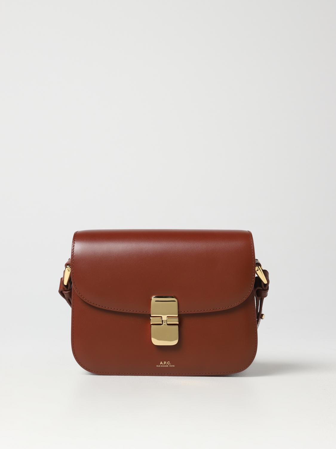 A.P.C. MINITASCHE: Schultertasche damen A.P.C., Braun - Img 1