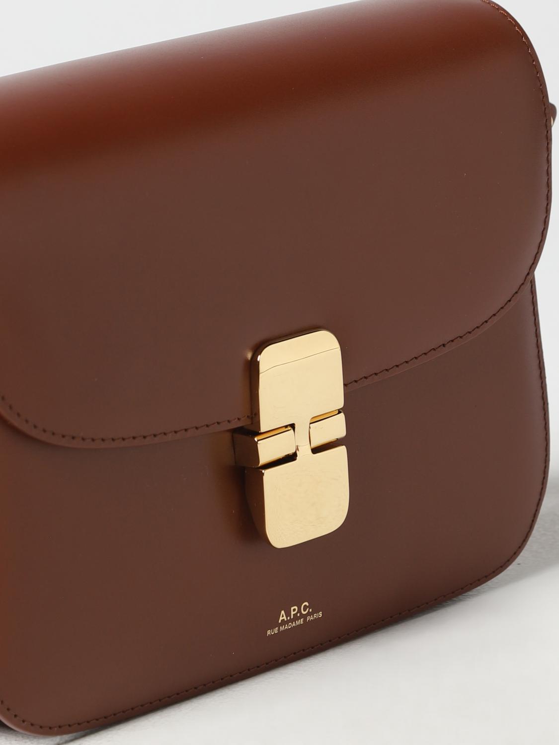 A.P.C. MINITASCHE: Schultertasche damen A.P.C., Braun - Img 3