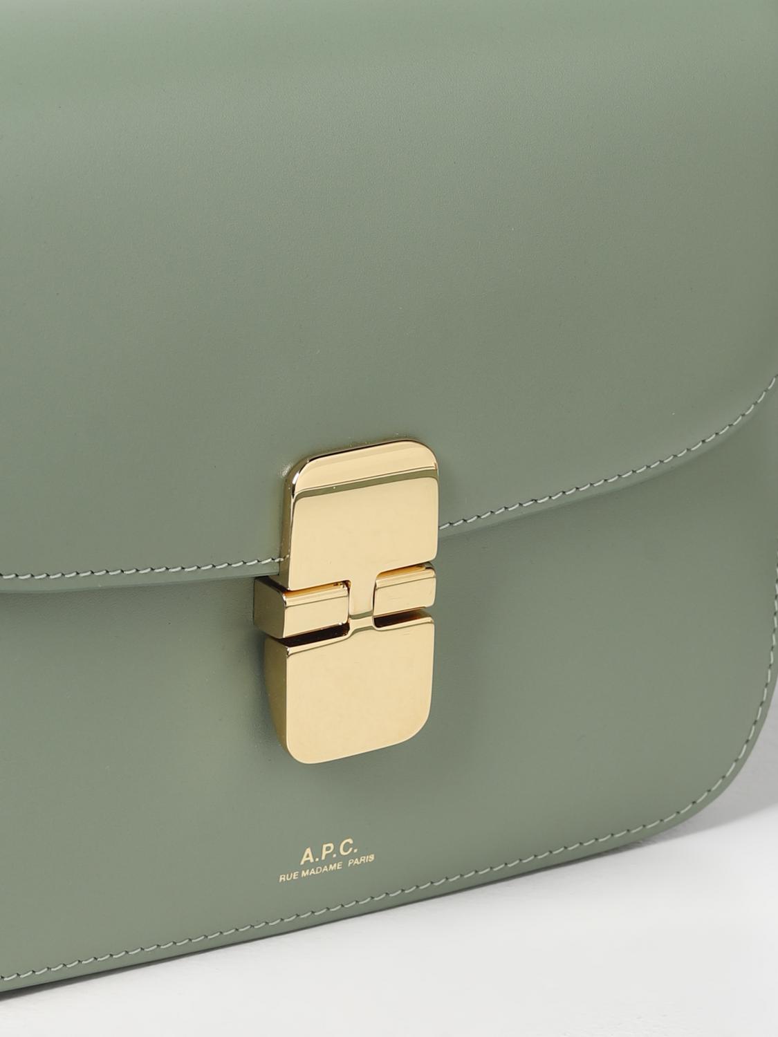A.P.C. MINITASCHE: Schultertasche damen A.P.C., Sage Grün - Img 4