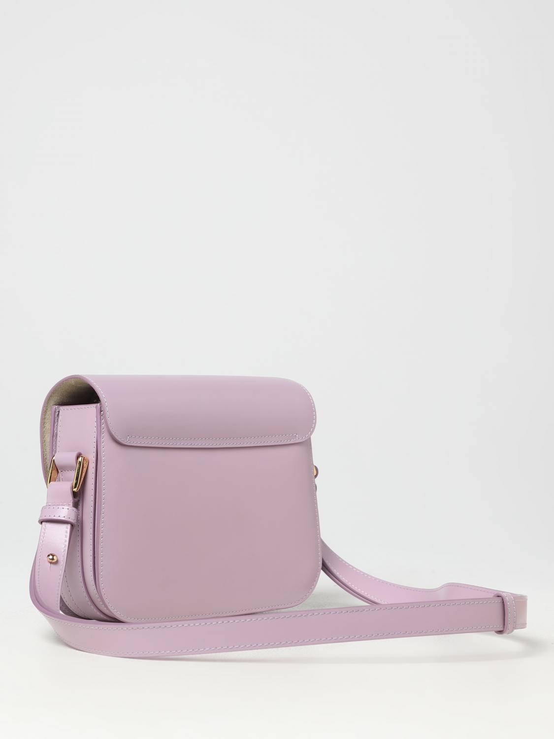 A.P.C. BORSA MINI: Borsa Grace A.P.C in pelle, Lilla - Img 2