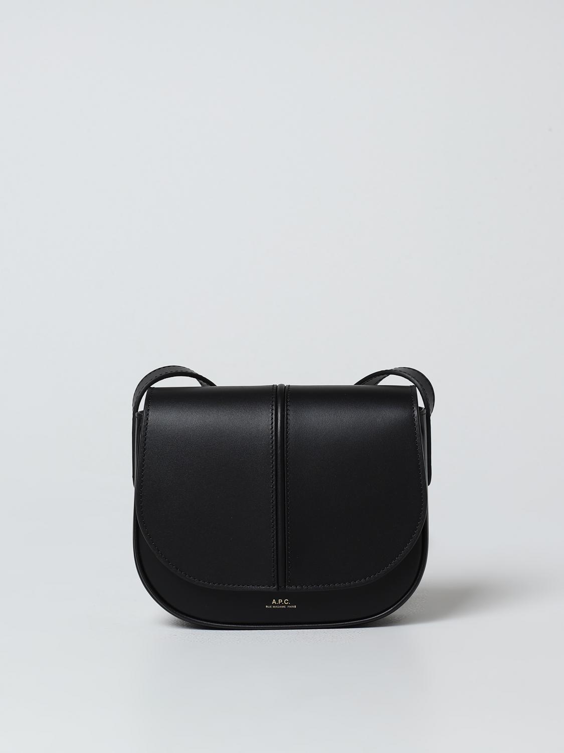 Wallet shoulder bag／ミニポーチ付／black A.P.C.: Shoulder bag woman - Black | A.P.C. mini bag PXAWVF61179