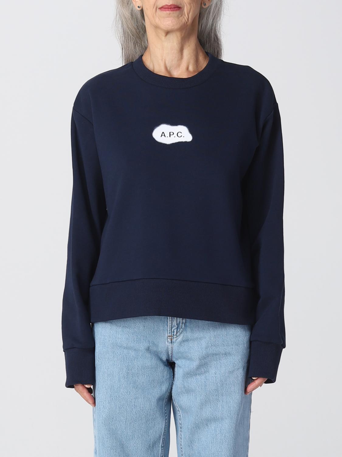 A.P.C. SUDADERA: Camiseta mujer A.P.C., Azul Oscuro - Img 1