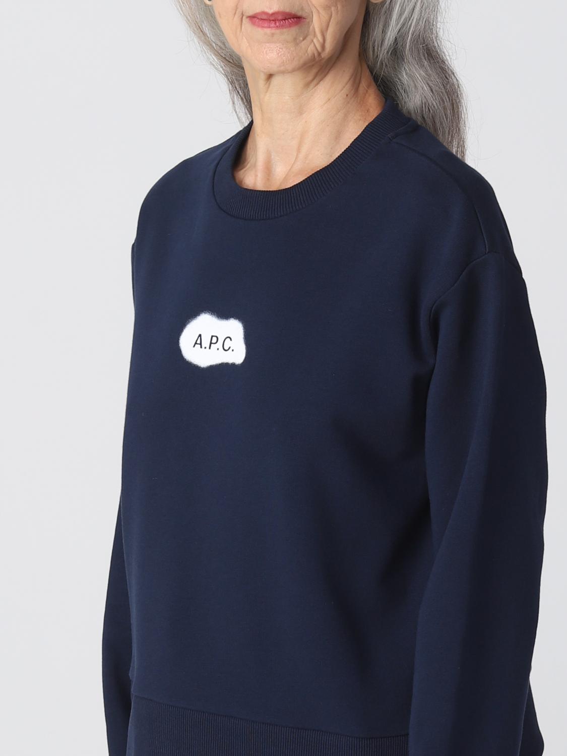 A.P.C. SUDADERA: Camiseta mujer A.P.C., Azul Oscuro - Img 4