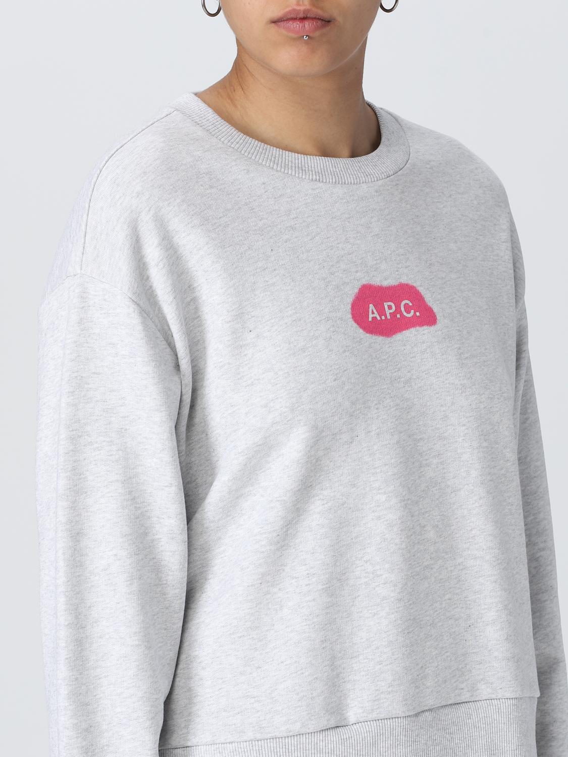 A.P.C. SUDADERA: Camiseta mujer A.P.C., Gris - Img 3