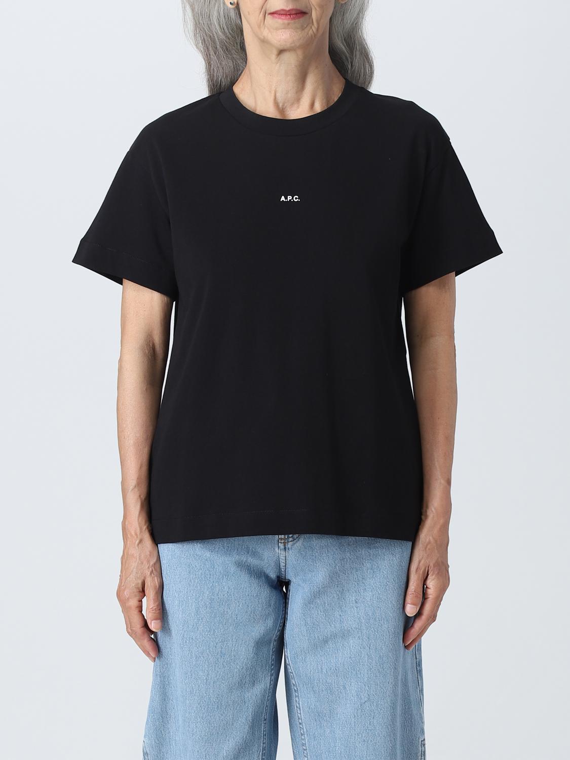 A.P.C.：Tシャツ レディース - ブラック | GIGLIO.COMオンライン