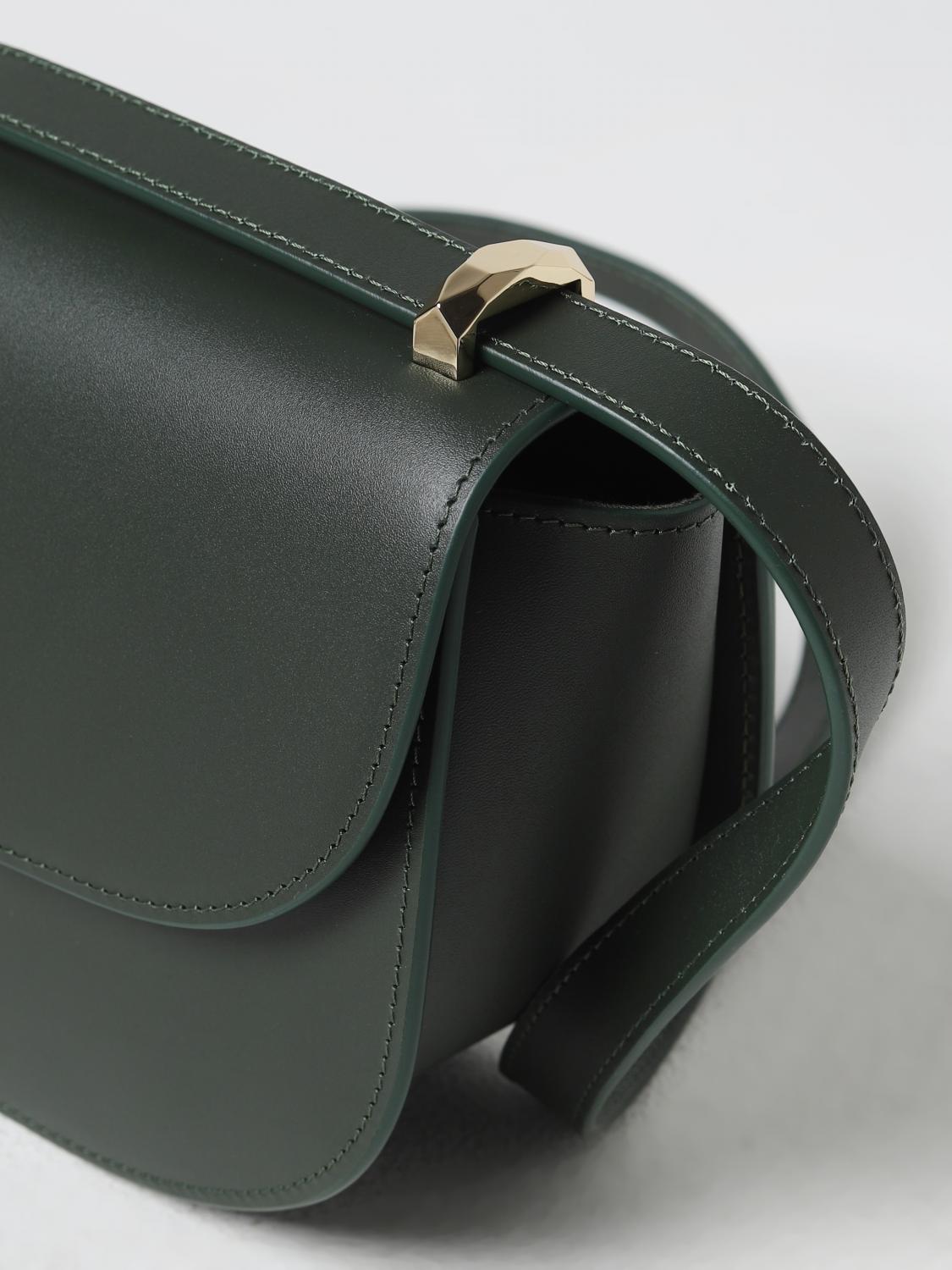 A.P.C. BORSA A SPALLA: Borsa Geneve A.P.C. in pelle, Verde - Img 3