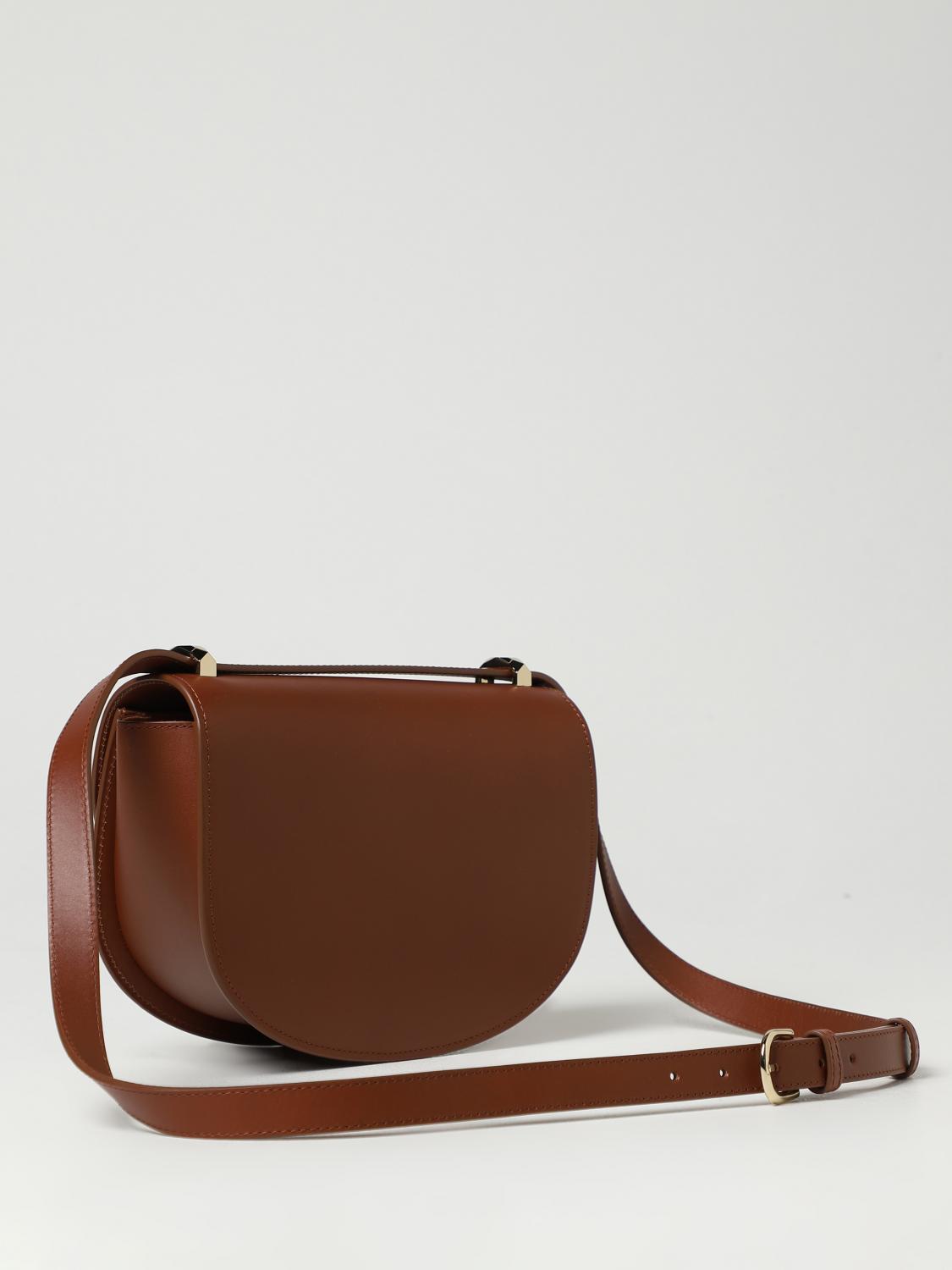 A.P.C. BORSA A SPALLA: Borsa Geneve A.P.C. in pelle, Nocciola - Img 2