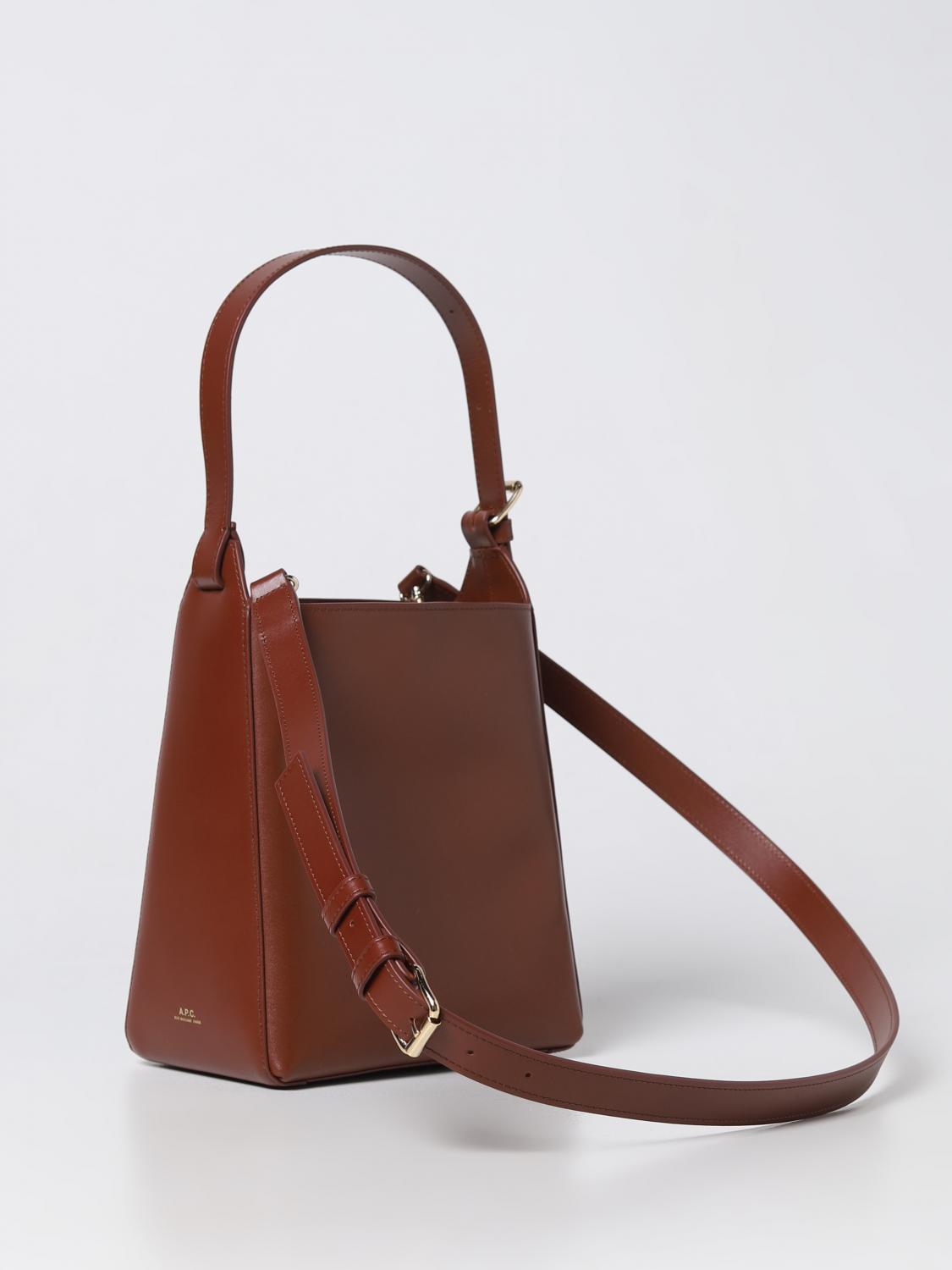 A.P.C. SCHULTERTASCHE: Schultertasche damen A.P.C., Braun - Img 2
