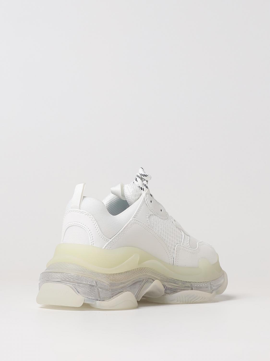 Balenciaga Triple S sneakers in synthetic leather and mesh - White