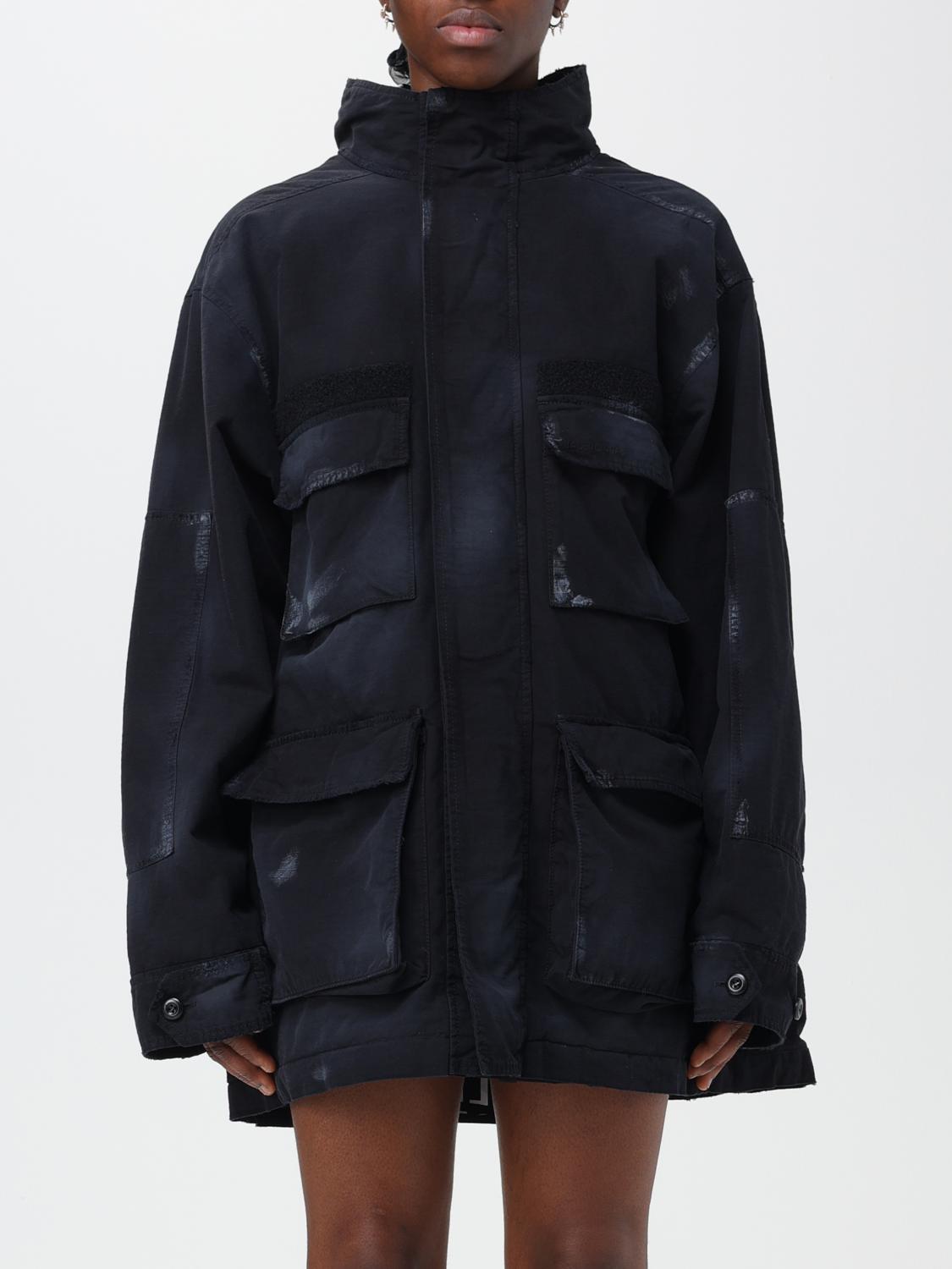 Balenciaga parka in cotton - Black | 751719TKP27 | GIGLIO.COM