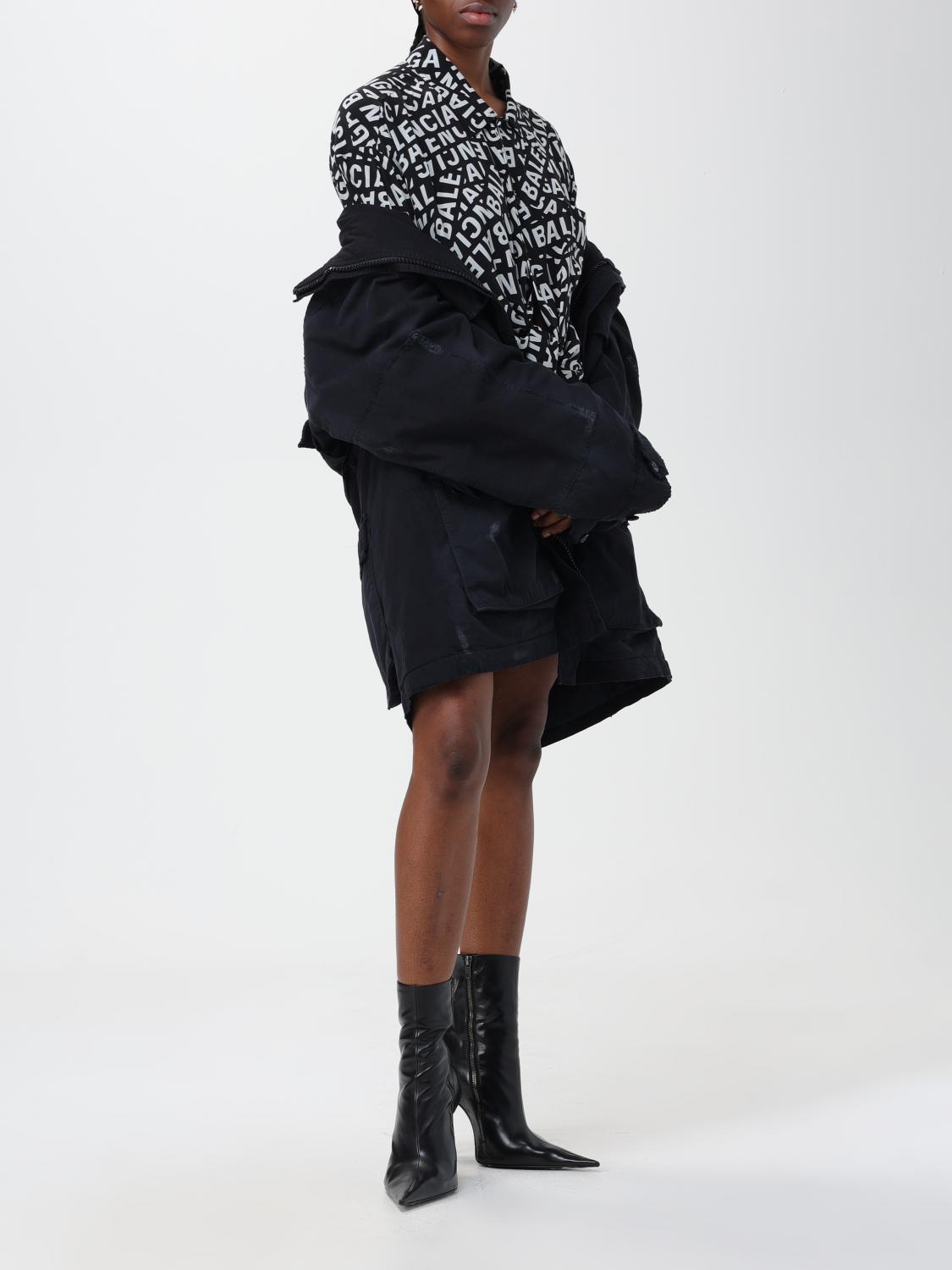 Balenciaga parka in cotton - Black | 751719TKP27 | GIGLIO.COM
