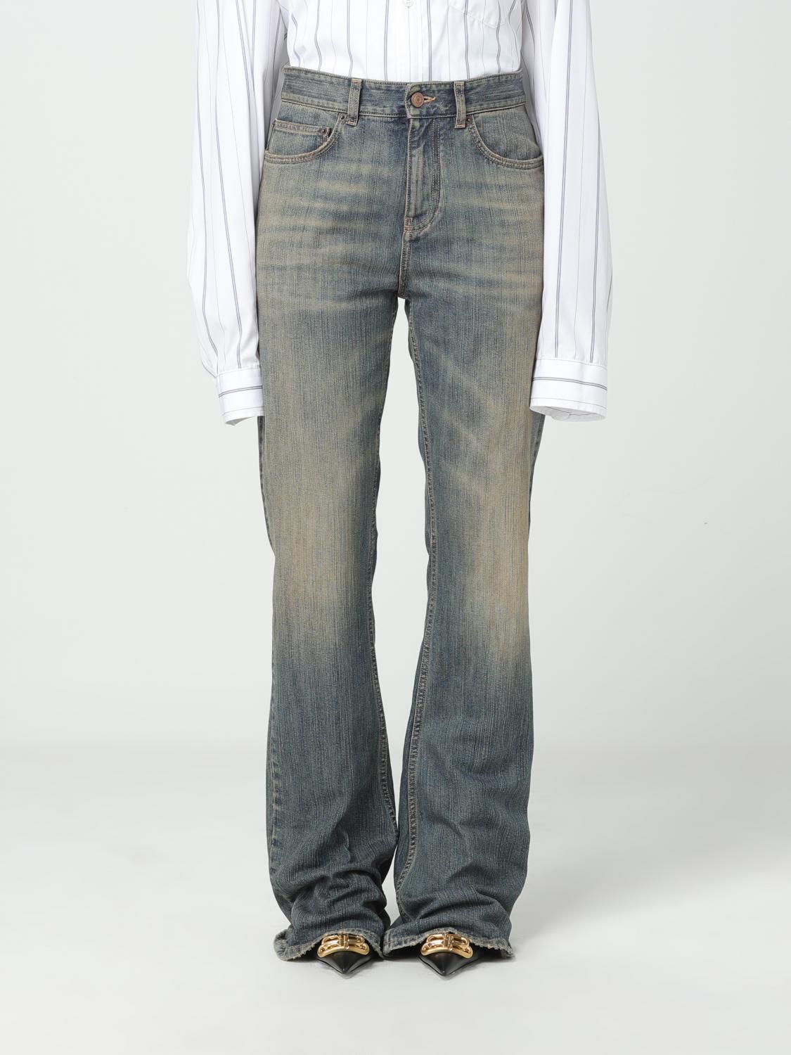 デニム・ジーパン BALENCIAGA Woman Jeans Stone Washed 775621TJW79 4076 Balenciaga Outlet: Jeans woman - Stone Washed | Balenciaga