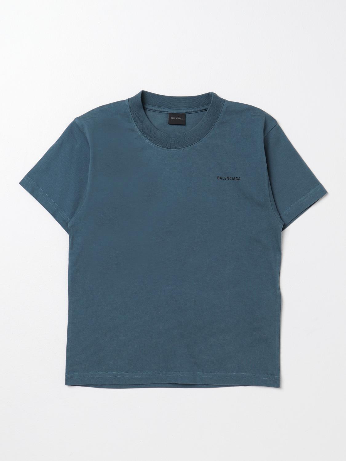 BALENCIAGA: T-shirt kinder Hellblau Balenciaga T-Shirt