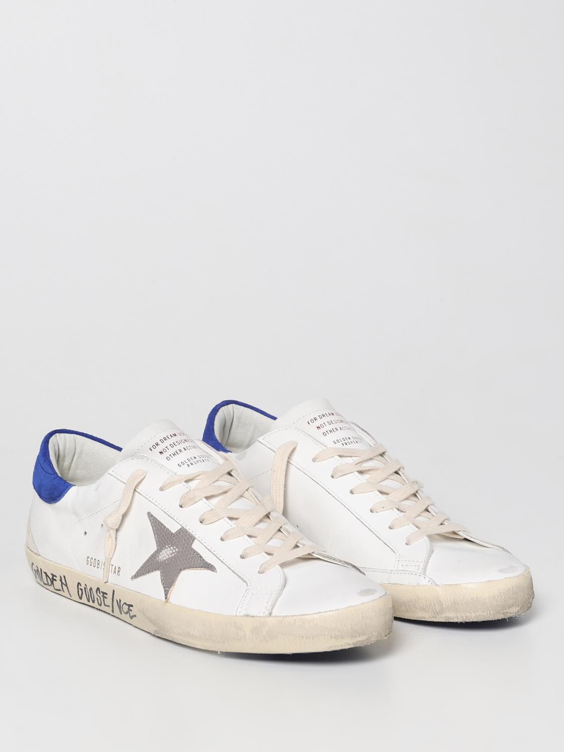 Golden Goose Super-Star sneakers in used leather - White