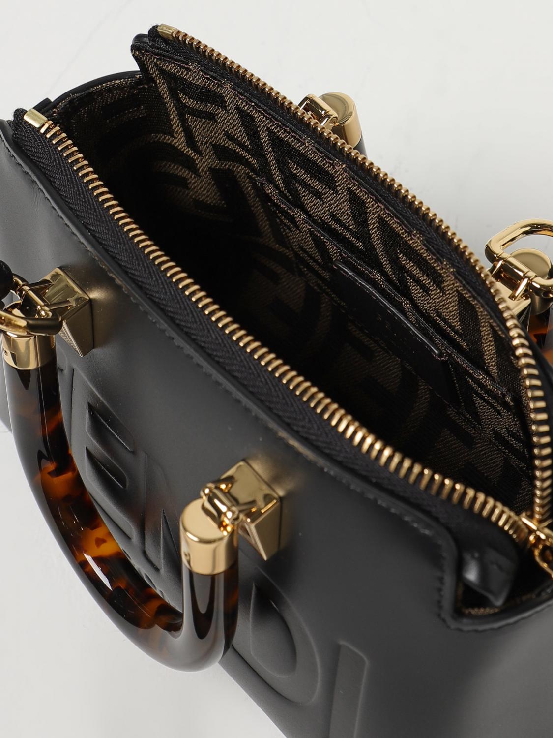 FENDI BORSA MINI: Borsa by The Way Fendi in pelle, Nero - Img 5