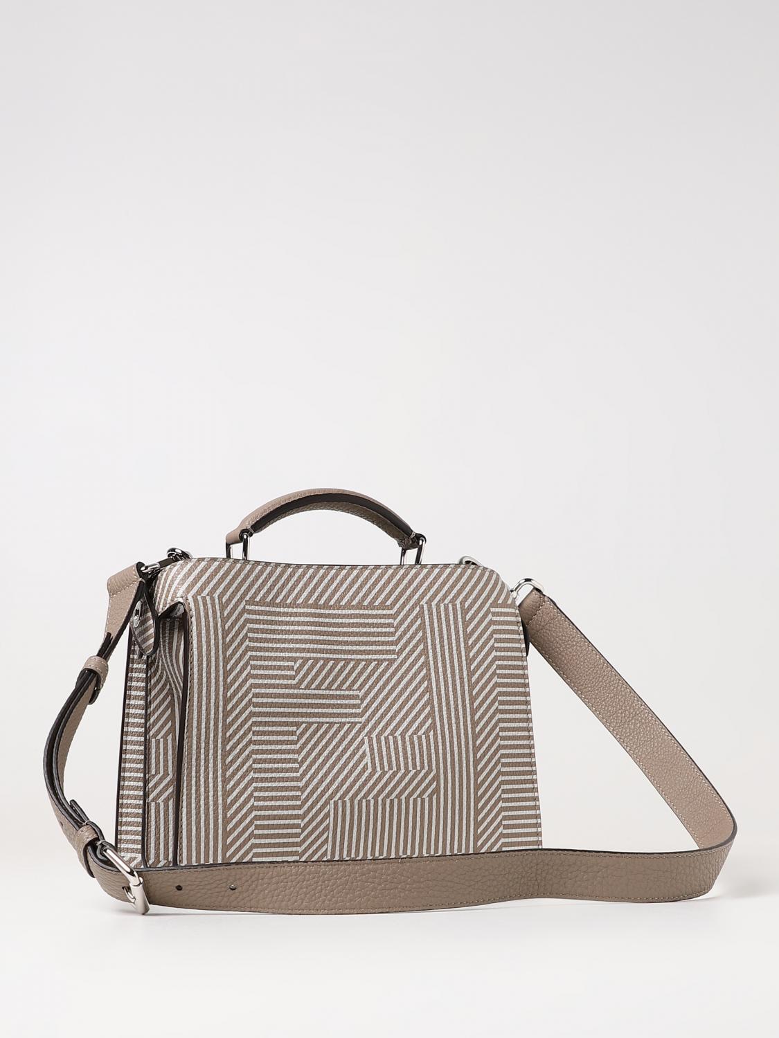 FENDI BAGS: Fendi Peekaboo ISeeU bag in Cuoio Romano grained leather with macro FF Shadow, Multicolor - Img 3