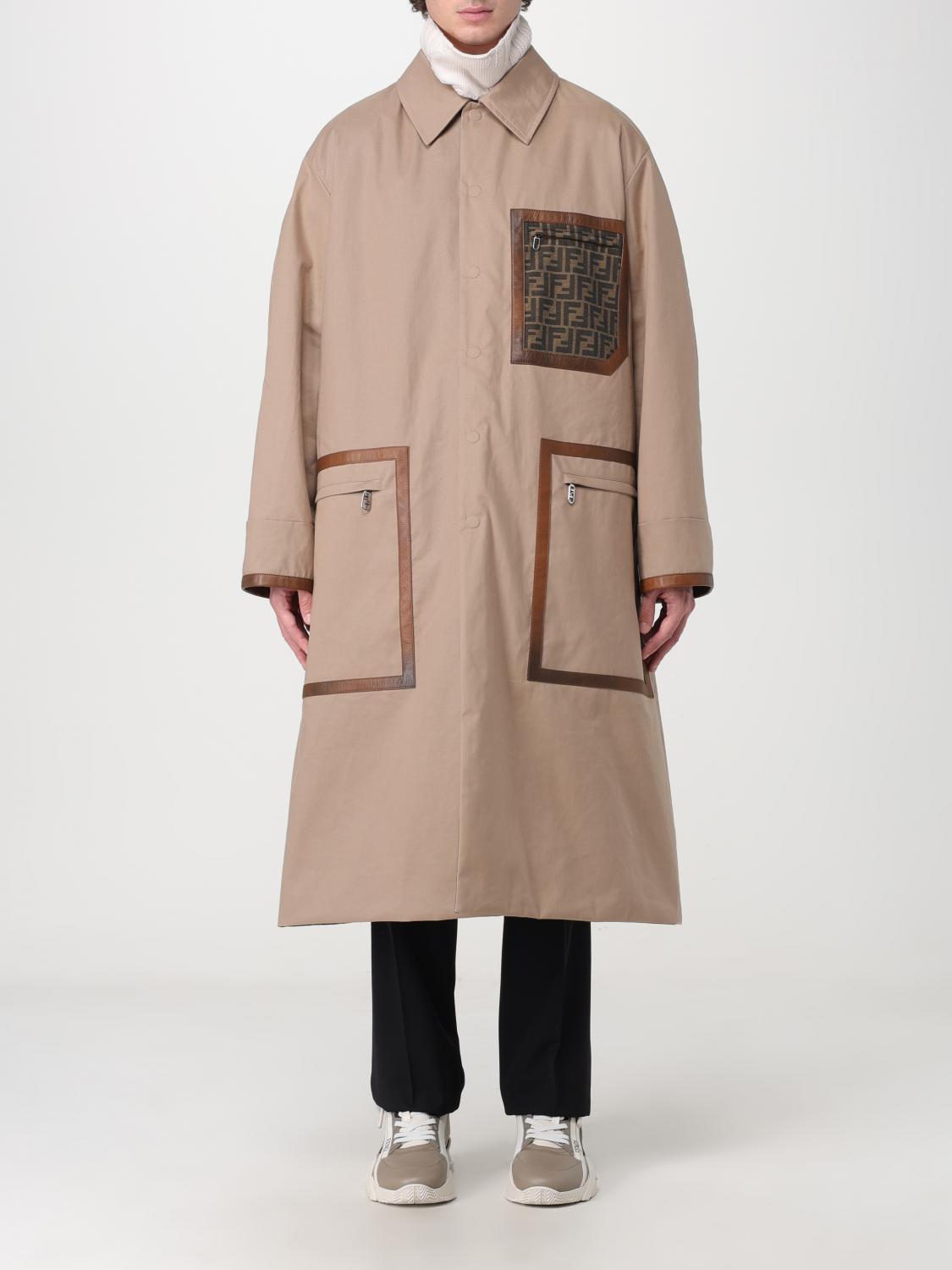 Fendi コート メンズ - タバコ | FF0741APNG | GIGLIO.COM
