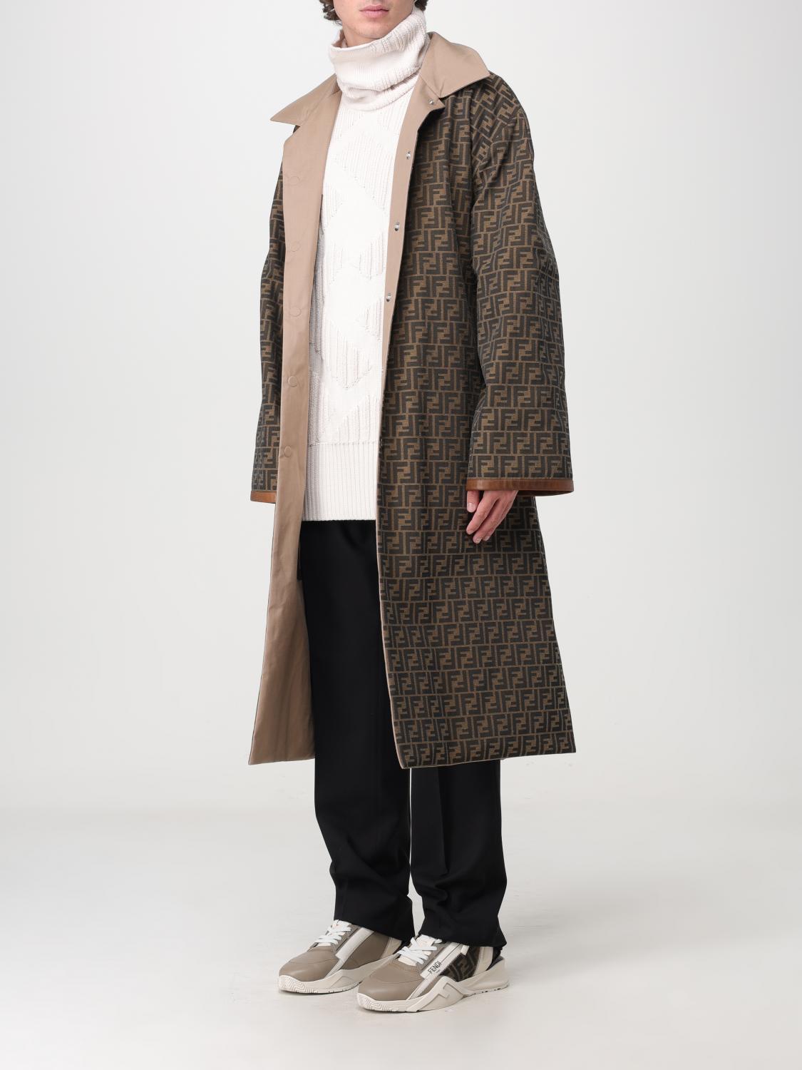Fendi コート メンズ - タバコ | FF0741APNG | GIGLIO.COM