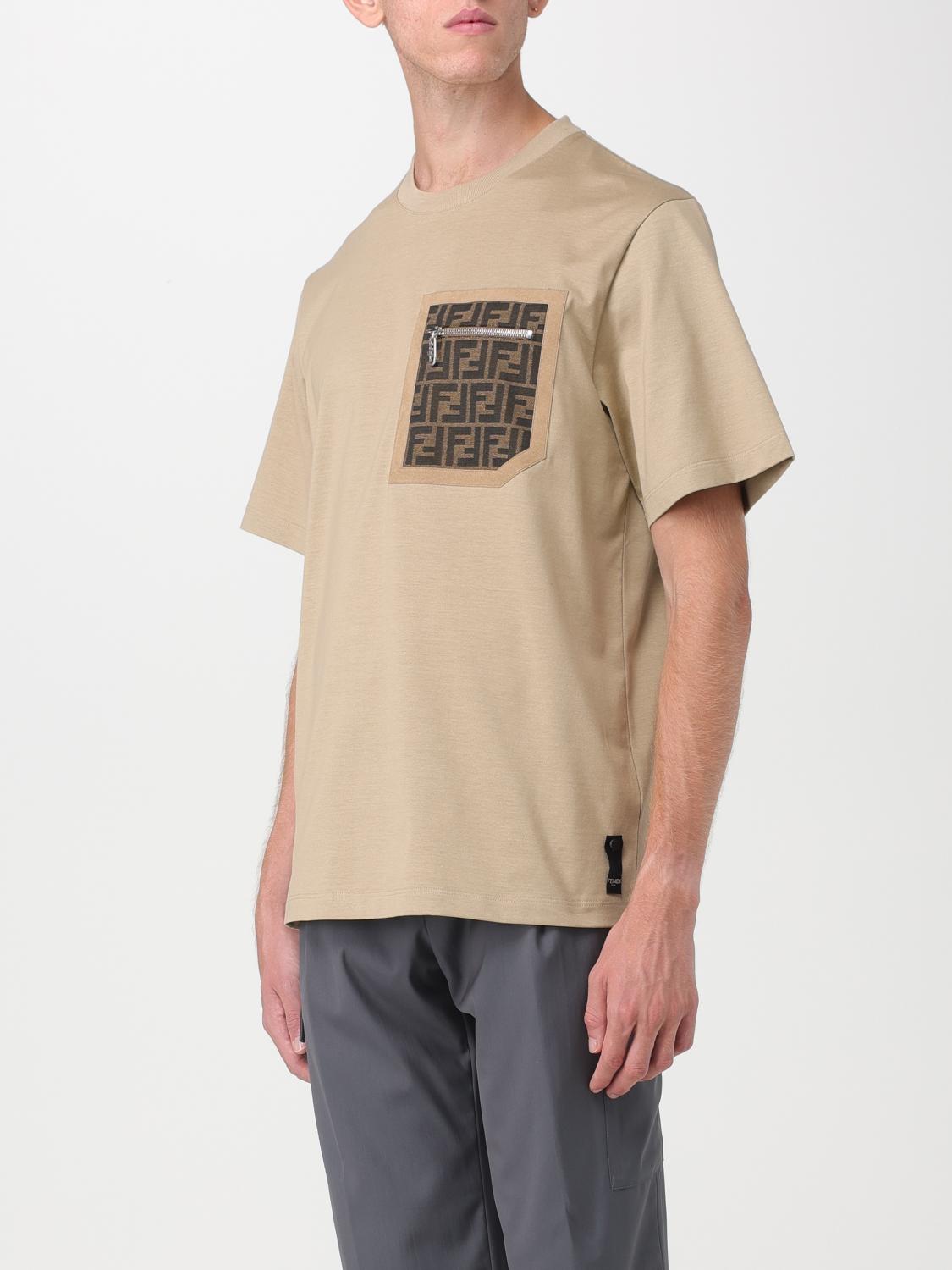FENDI logo-embroidered T-shirt | Black | FARFETCH