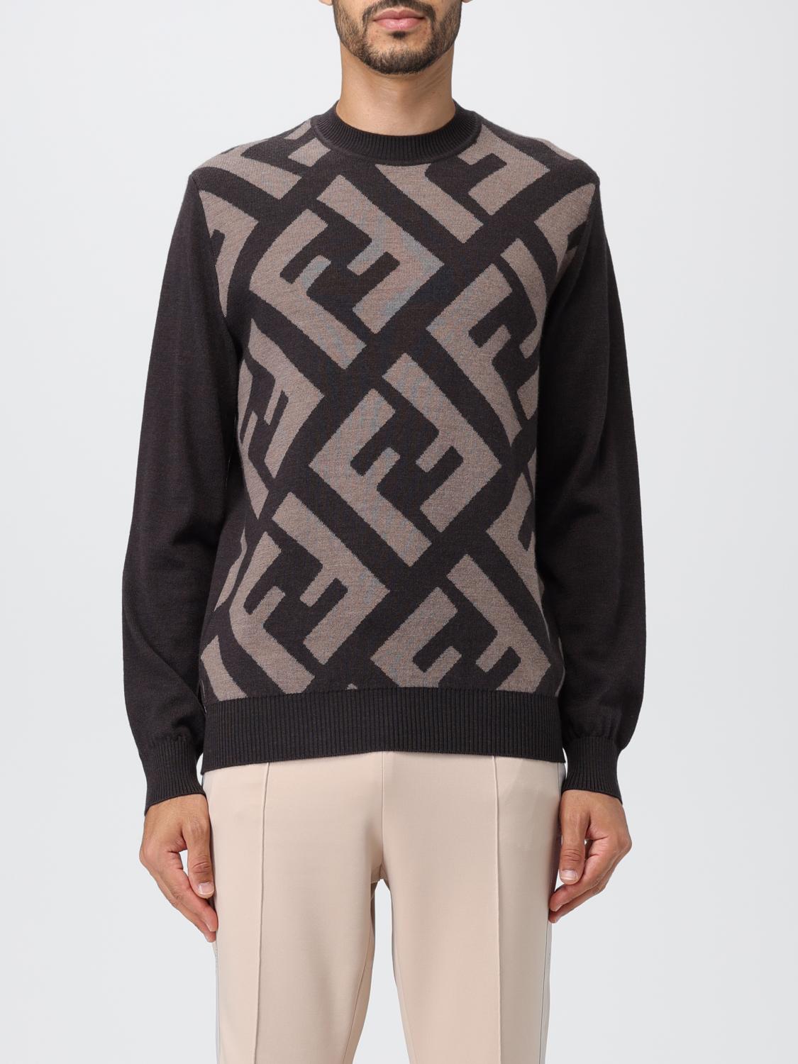Fendi wool sweater with all over monogram - Multicolor