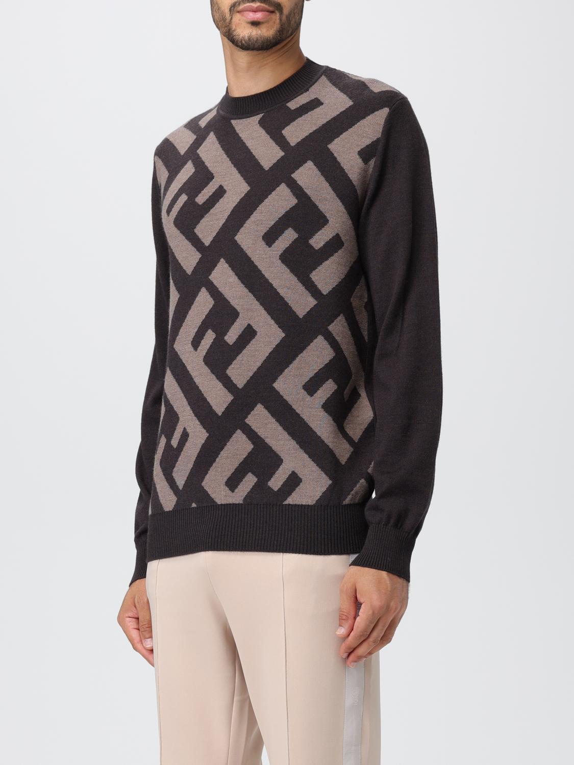 Fendi wool sweater with all over monogram - Multicolor