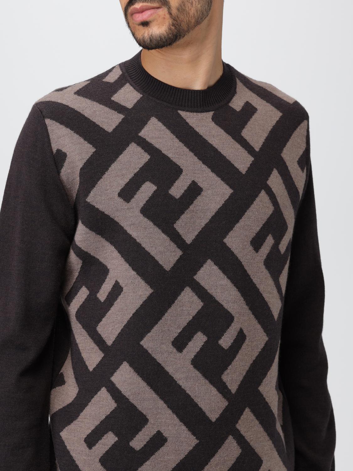Fendi wool sweater with all over monogram - Multicolor