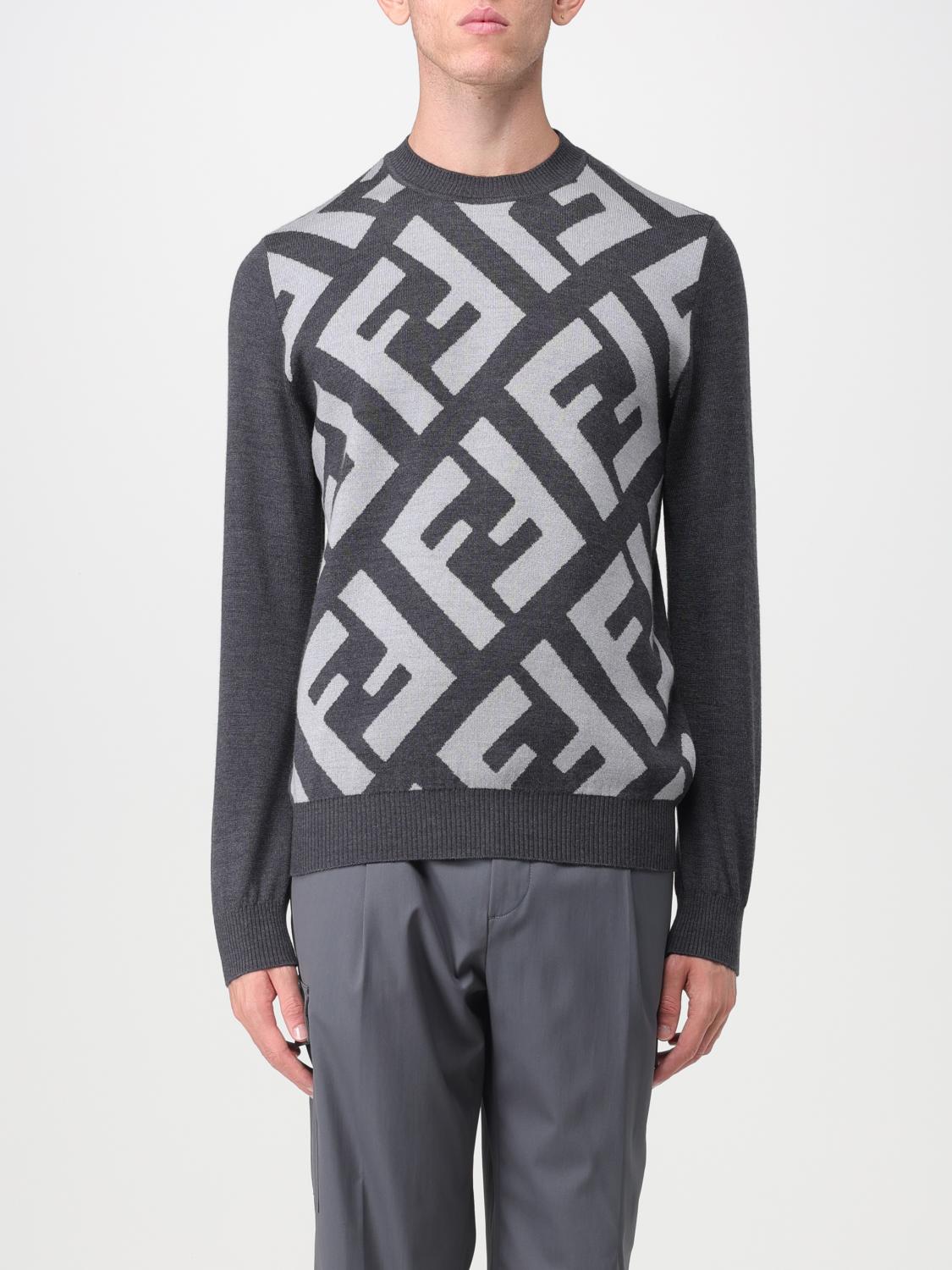 FENDI PULLOVER: Pullover herren Fendi, Grau - Img 1