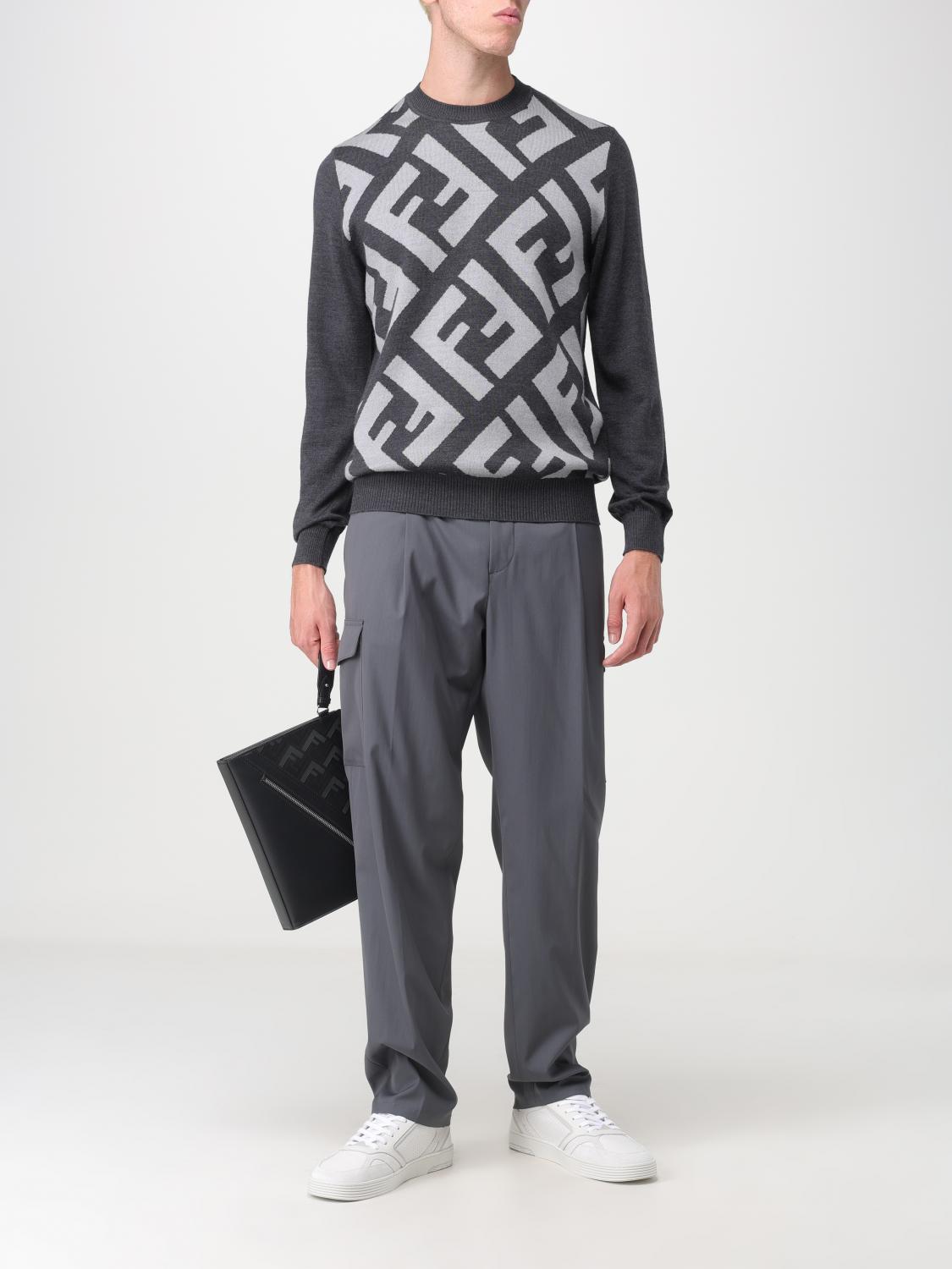 FENDI PULLOVER: Pullover herren Fendi, Grau - Img 2