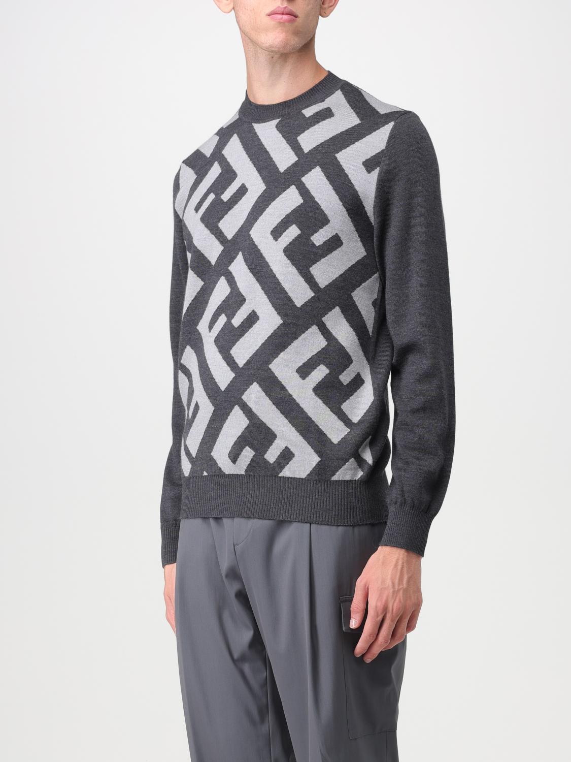 FENDI PULLOVER: Pullover herren Fendi, Grau - Img 4