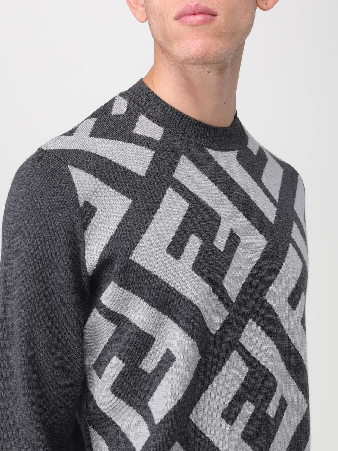 FENDI PULLOVER: Pullover herren Fendi, Grau - Img 5