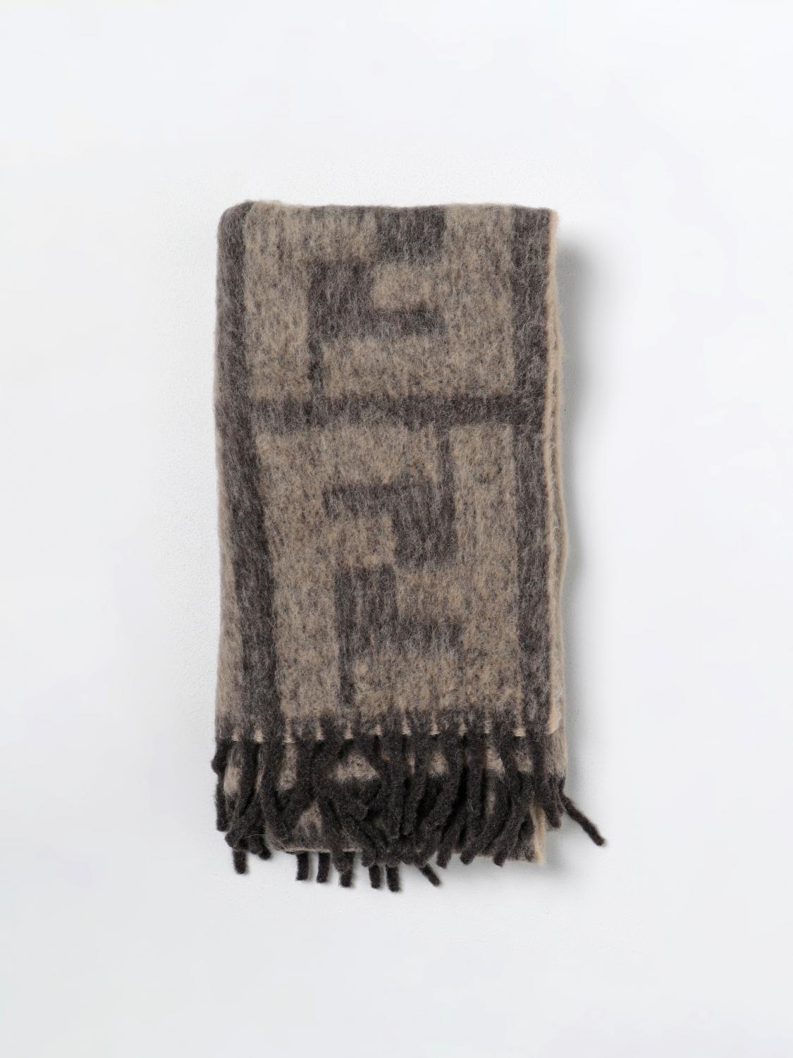 FENDI SCIARPA: Sciarpa Fendi in lana, Tabacco - Img 1