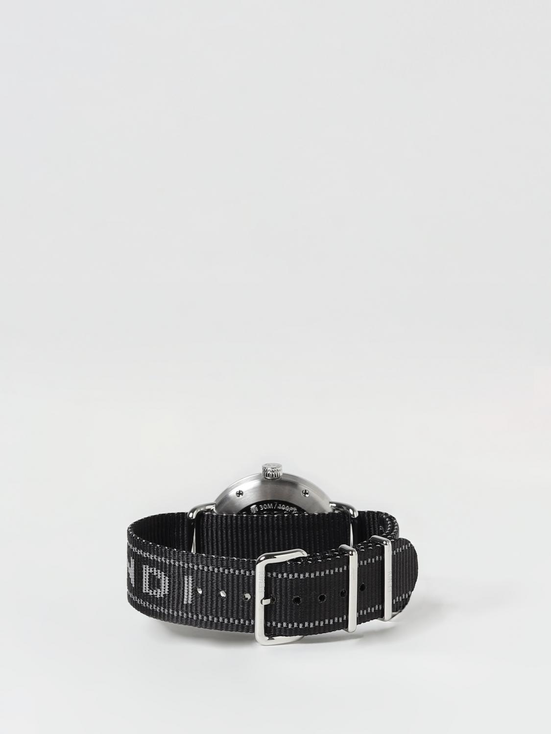 FENDI WATCH: Fendi O'Lock Round watch in steel and nylon, Black - Img 2