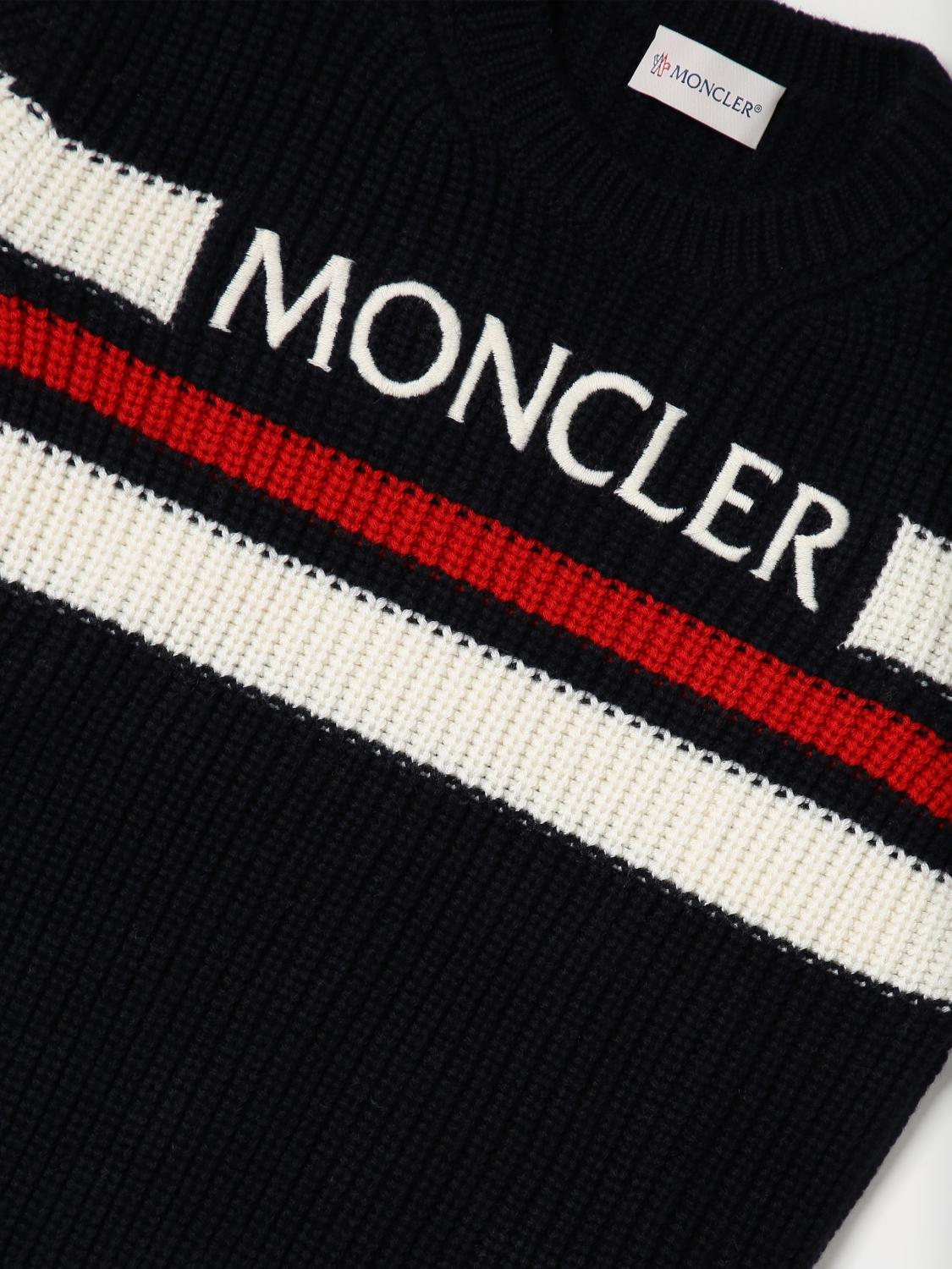 MONCLER セーター: セーター ボーイ Moncler, ブルー - Img 3